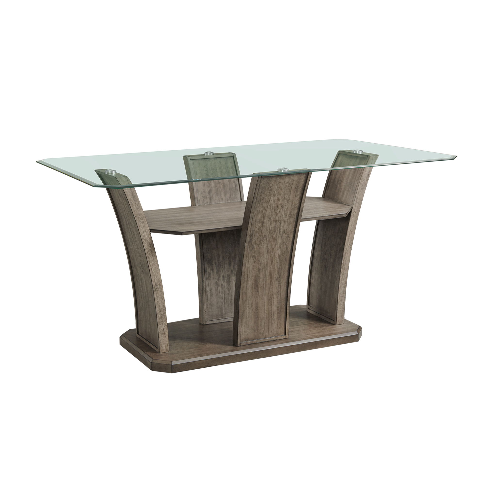 Dapper - Gray Rectangular Counter Table - Gray Finish
