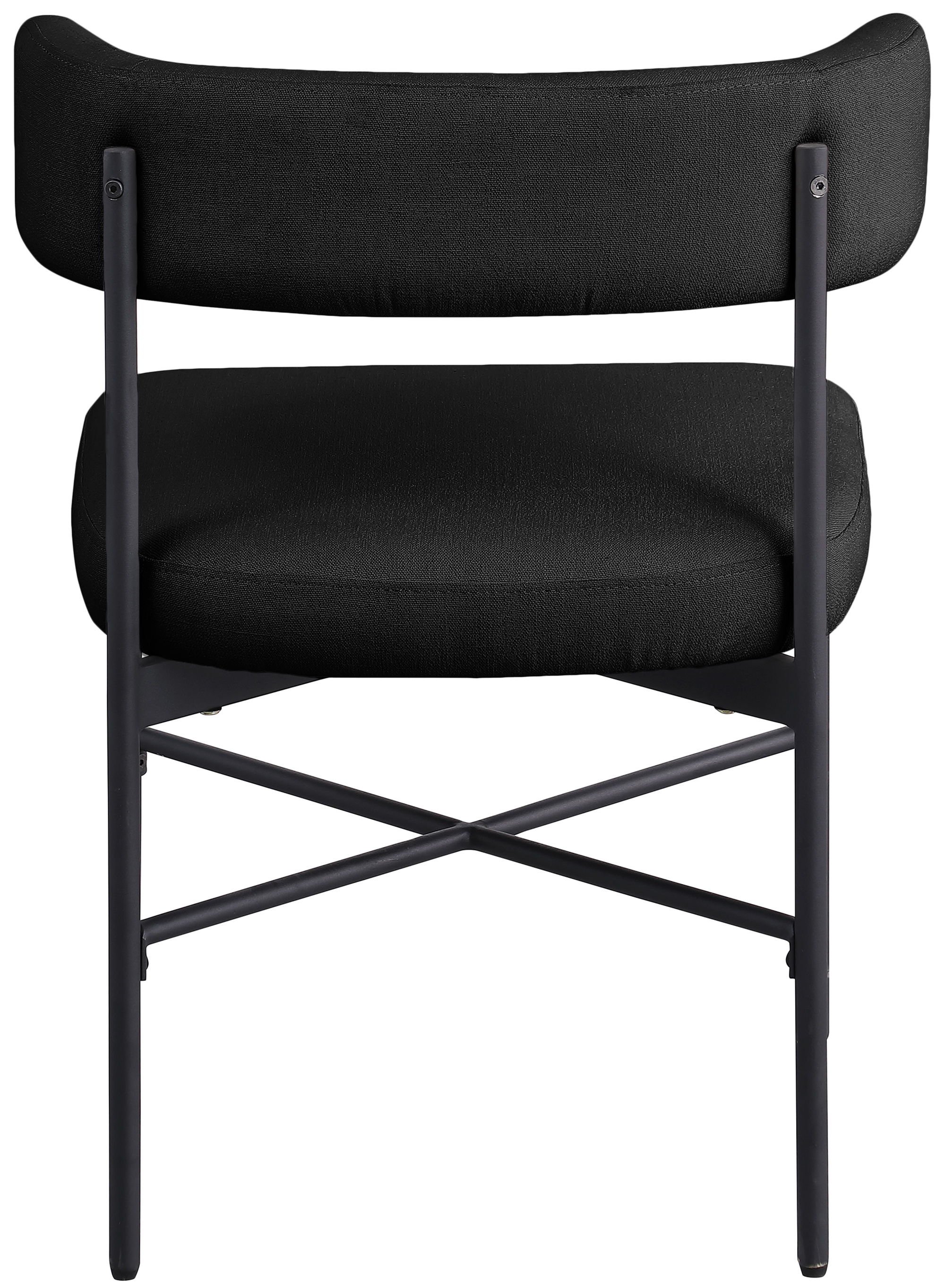 Rivage - Durable Dining Chair With Black Frame (Set of 2) - Black