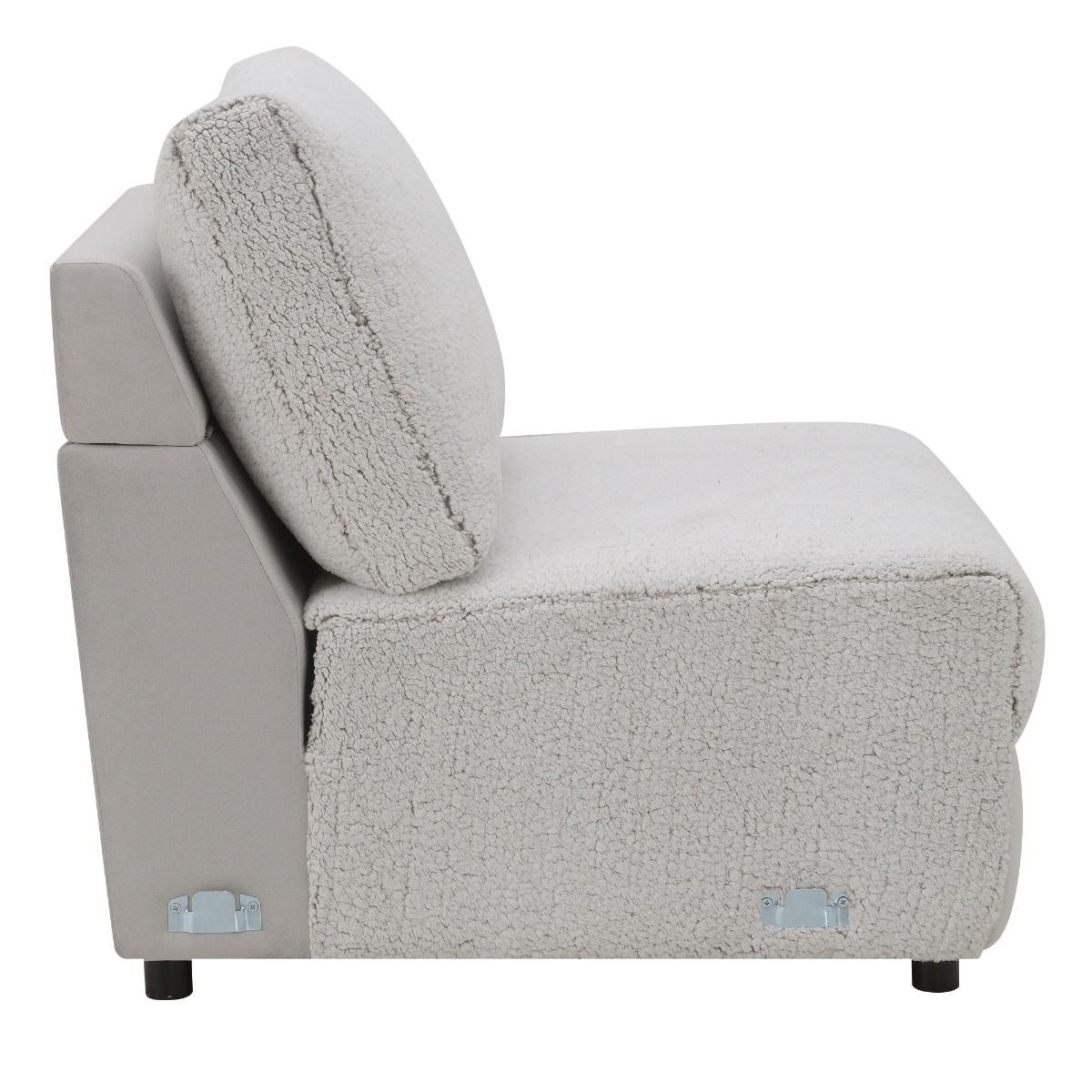 Tarrance - Modular Armless Chair - Gray, light gray, view 4