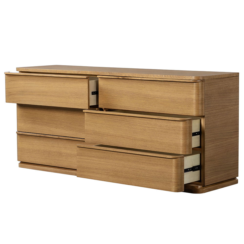 Zoey - Dresser - Oak, light brown, view 3