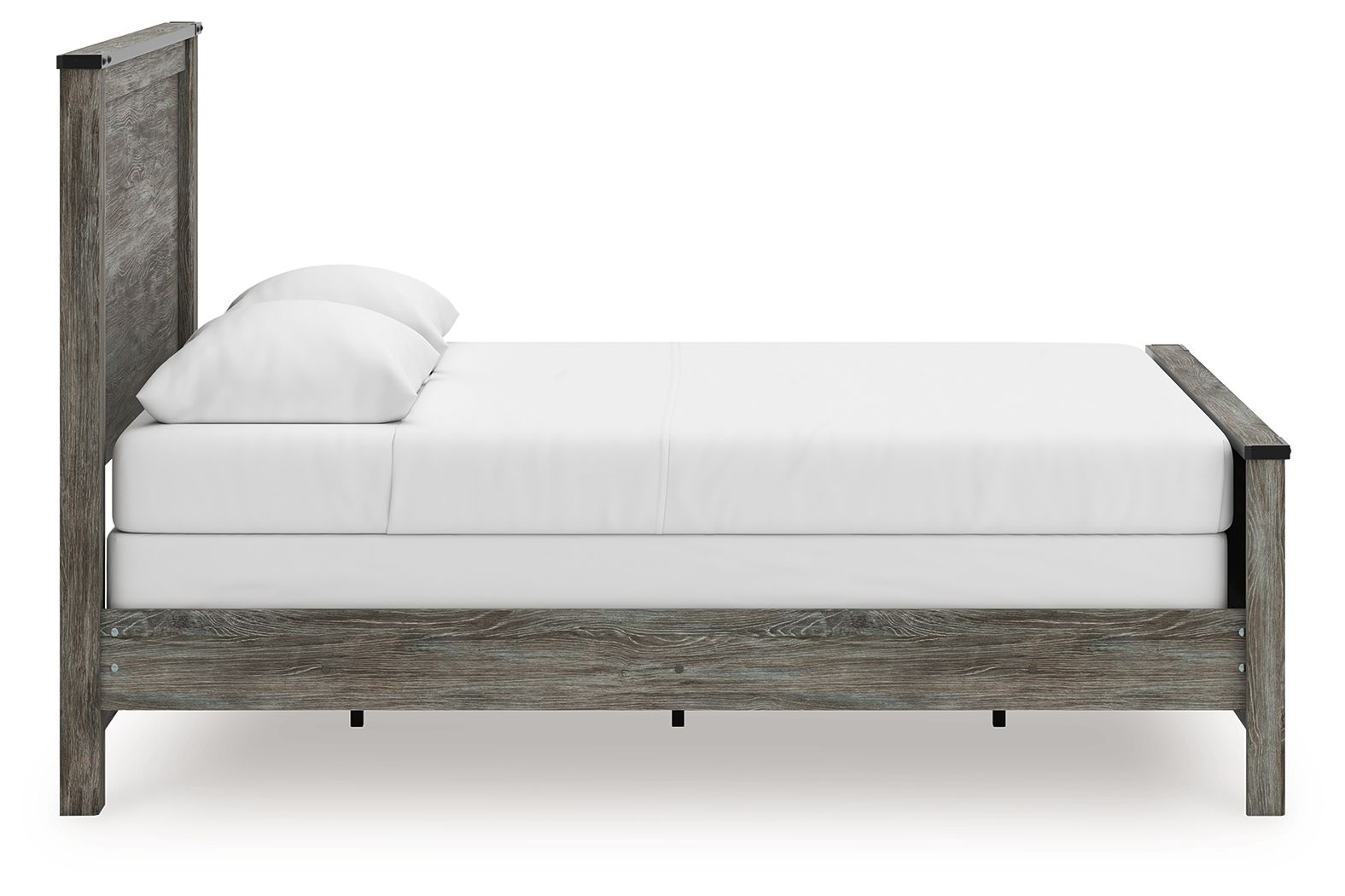 Ashley Furniture Frandern - Queen Panel Bed - Black / Gray - Image 8
