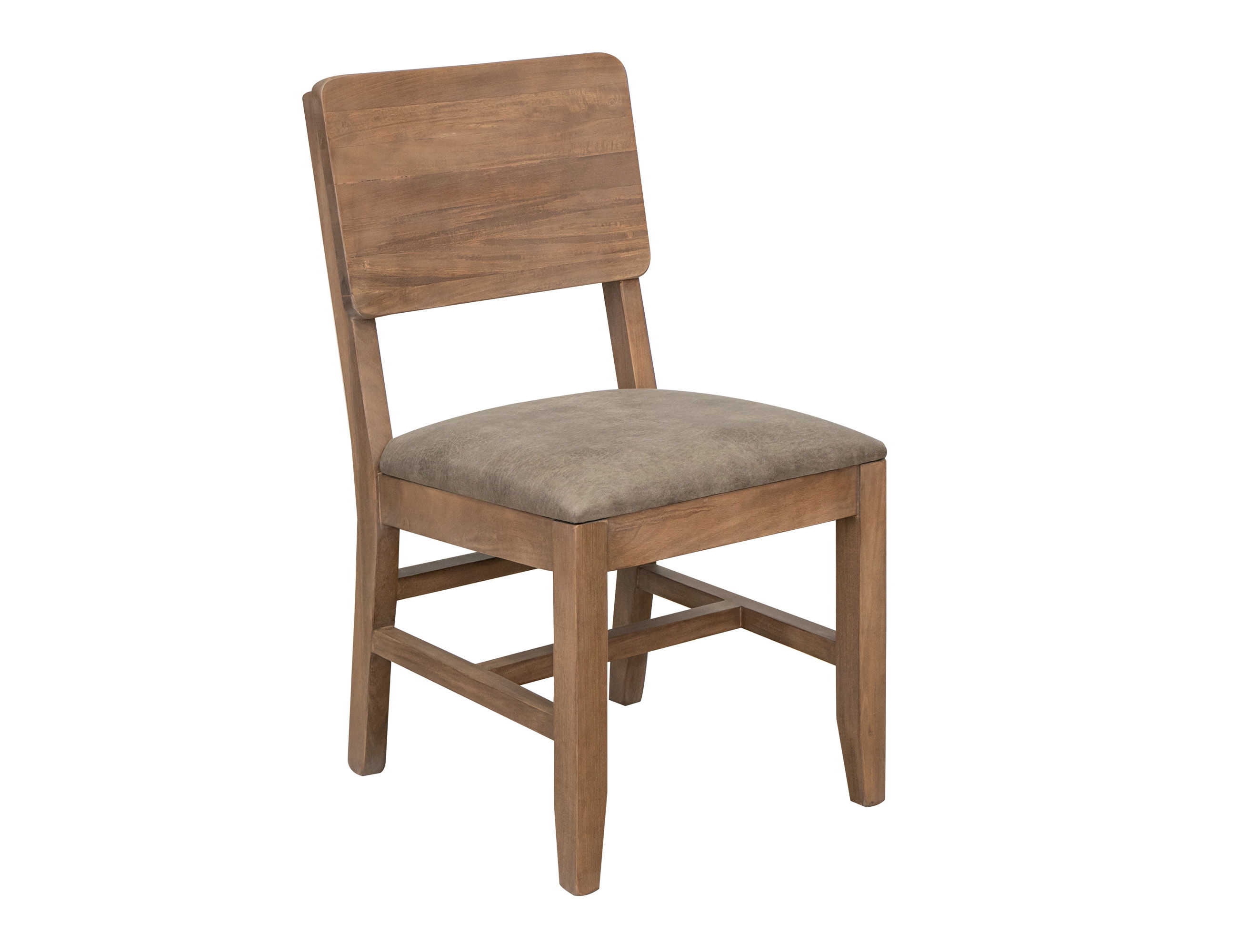 International Furniture Direct Natural Parota - Chair (Set of 2) - Brown Cappuccino