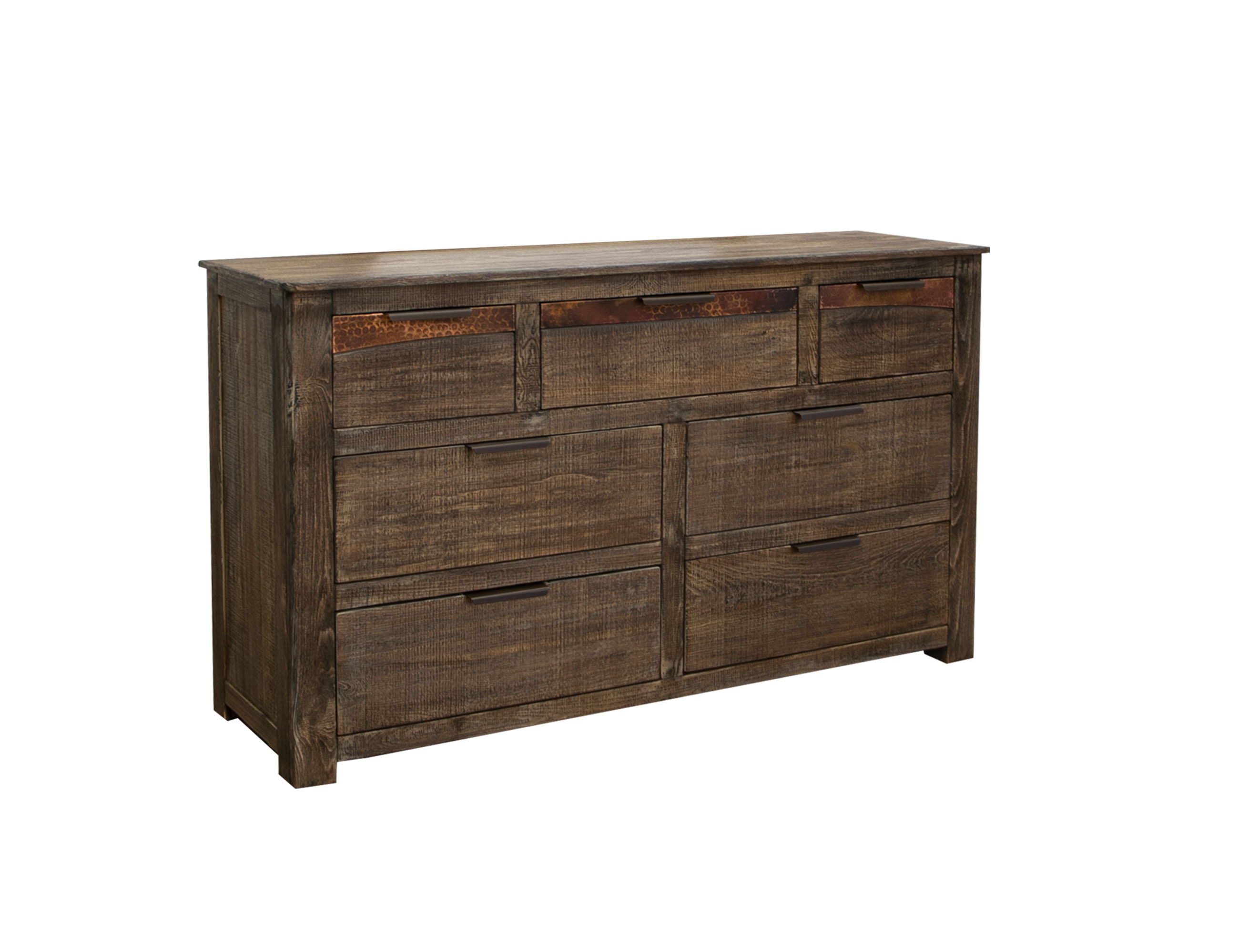 International Furniture Direct Blackburn - Dresser - Charred Brown