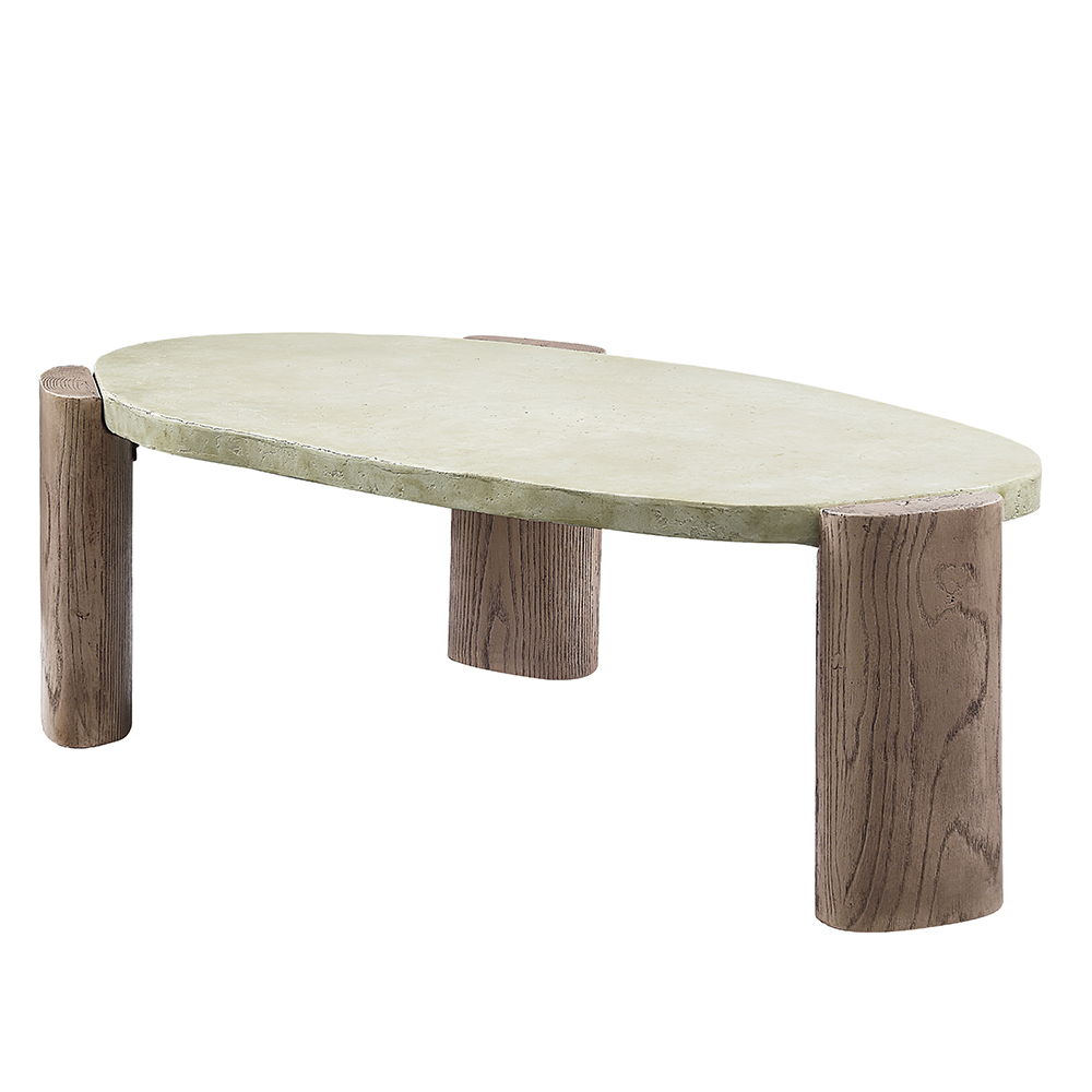 Jacinda - Coffee Table - Weathered Gray & Oak, green, view 2