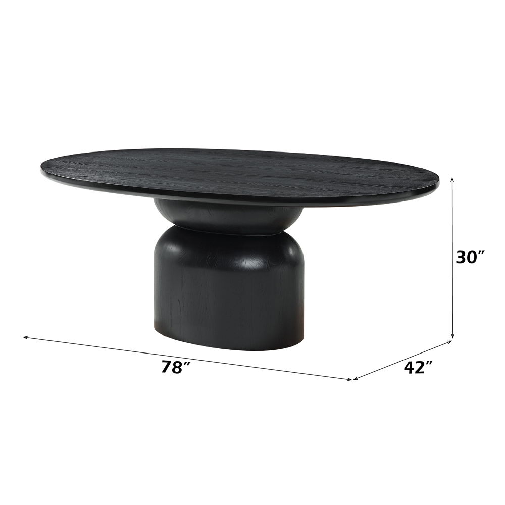 Marioly - Dining Table - Ash Black, black, view 5