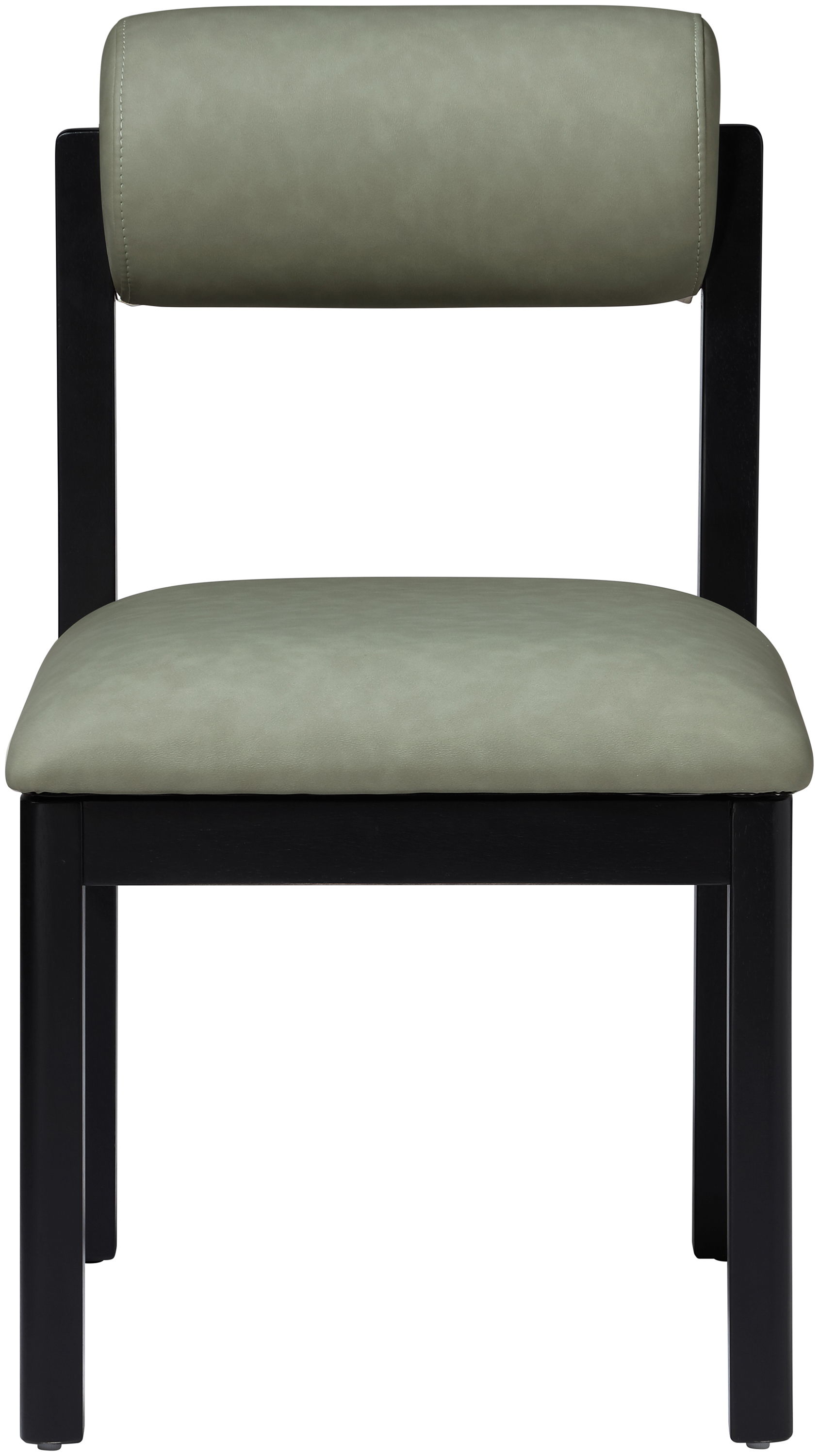 Roundhill - Vegan Leather Dining Chair (Set of 2) - Green