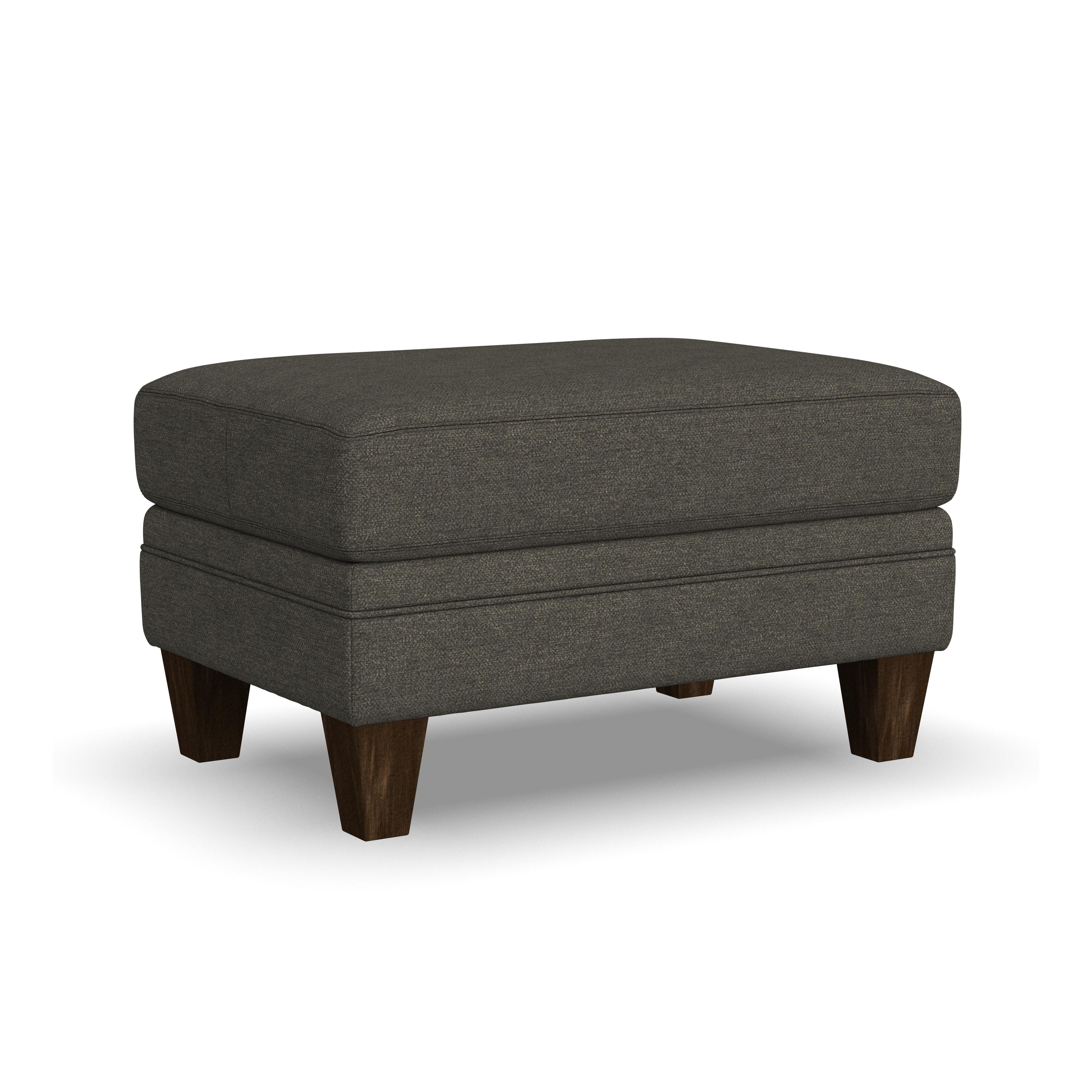 Lottie - Fabric Ottoman, dark gray