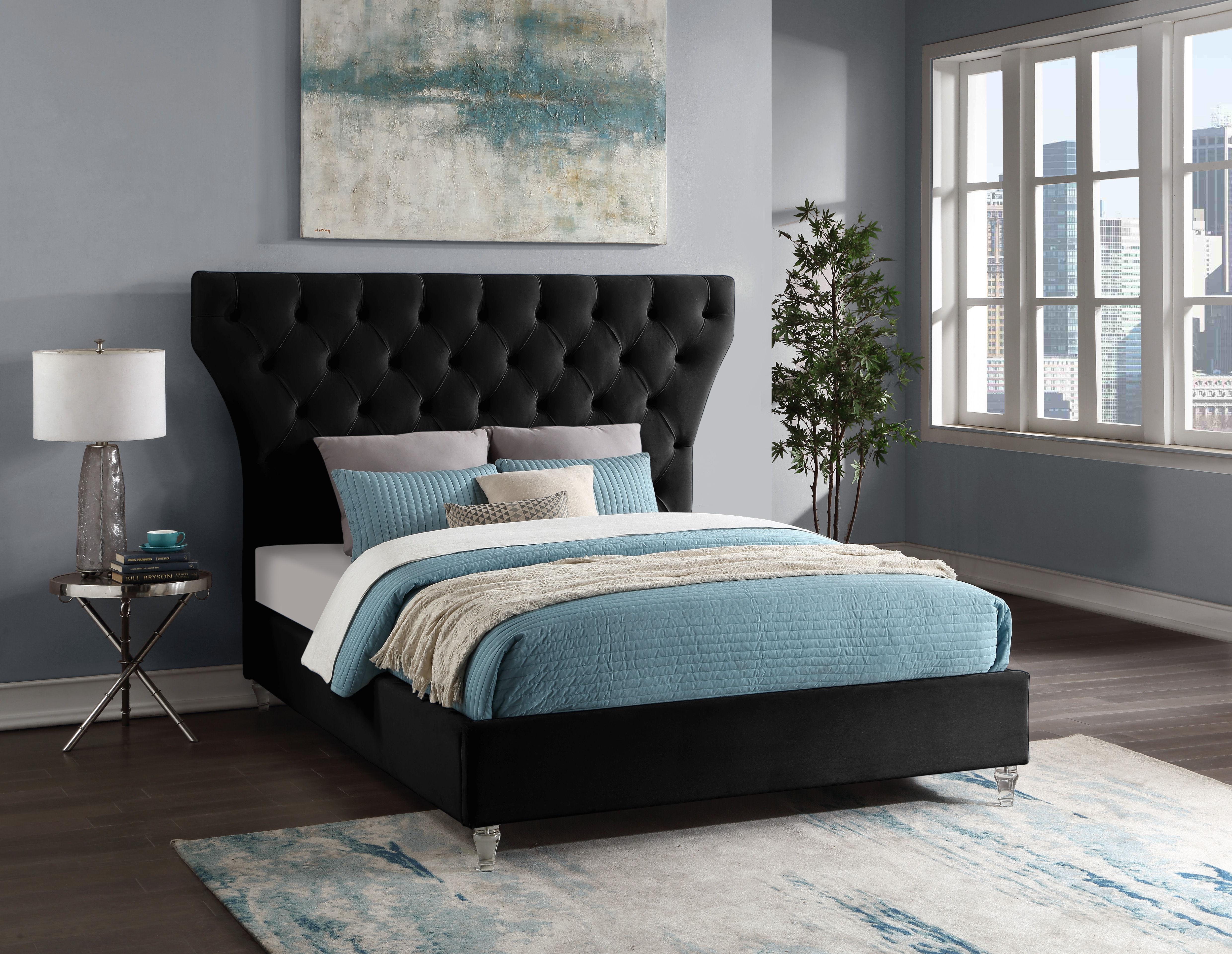 Kira - Queen Bed - Black
