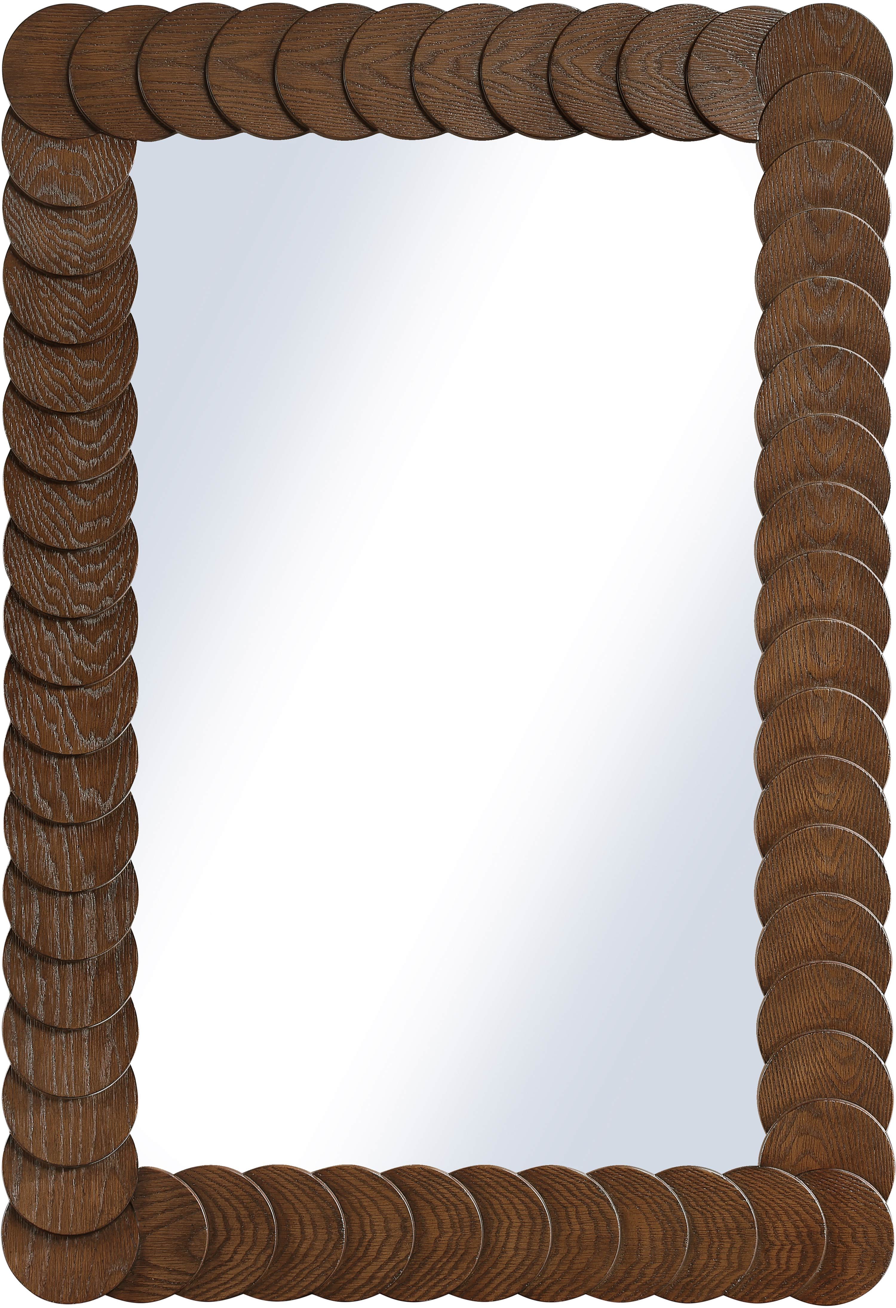 Revolve - Wood Mirror - Brown