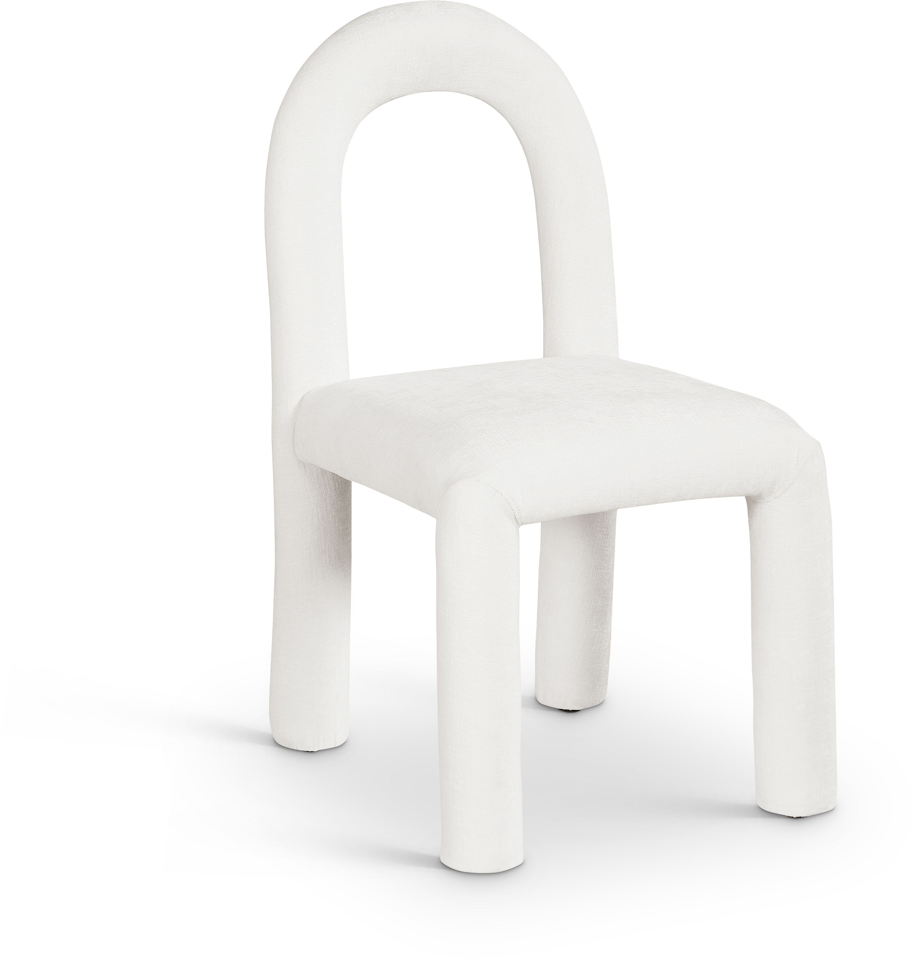 Amari - Chenille Fabric Dining Chair (Set of 2) - Cream