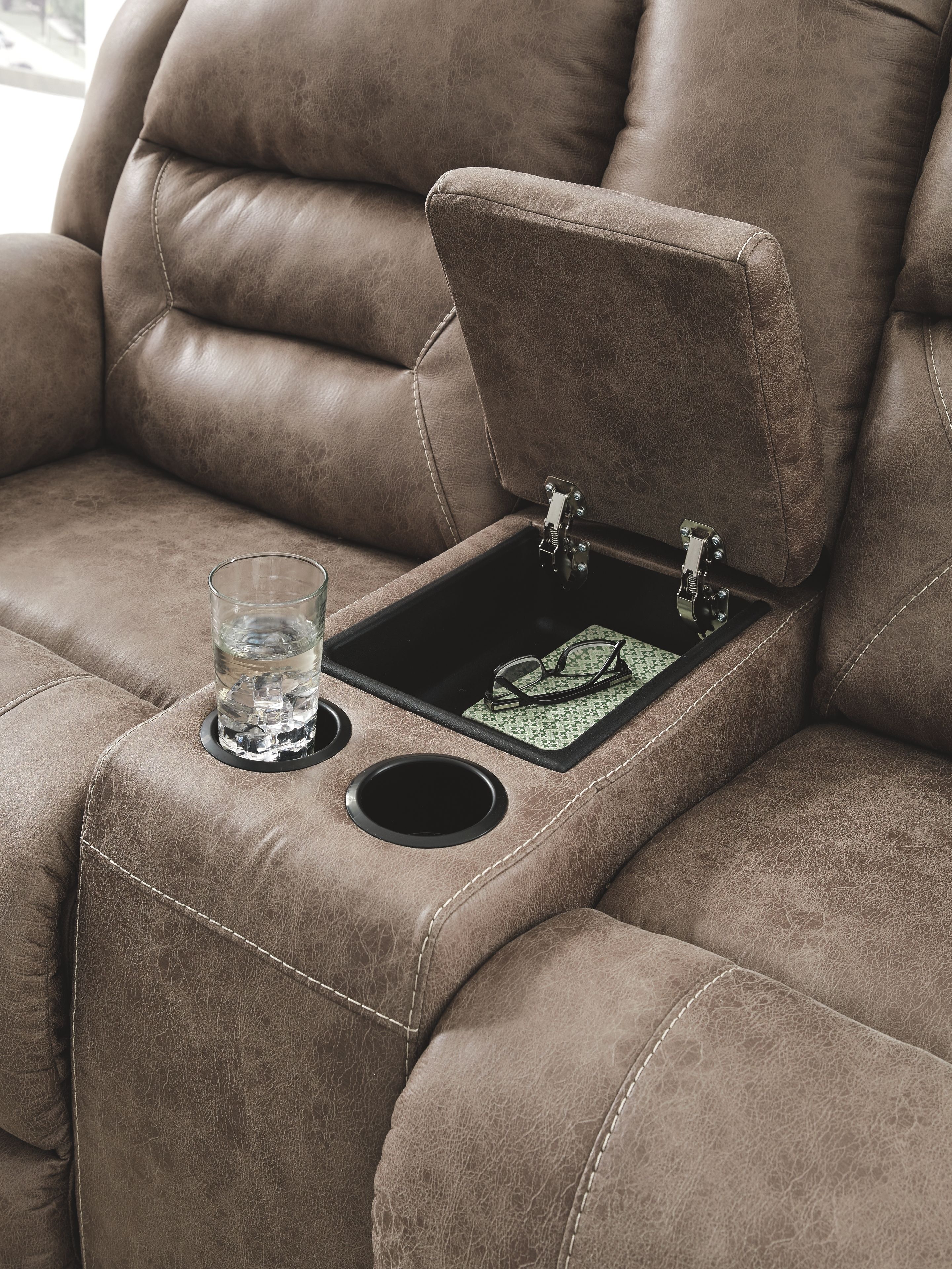 Stoneland - 2 Pc. - Reclining Sofa, Loveseat - Fossil