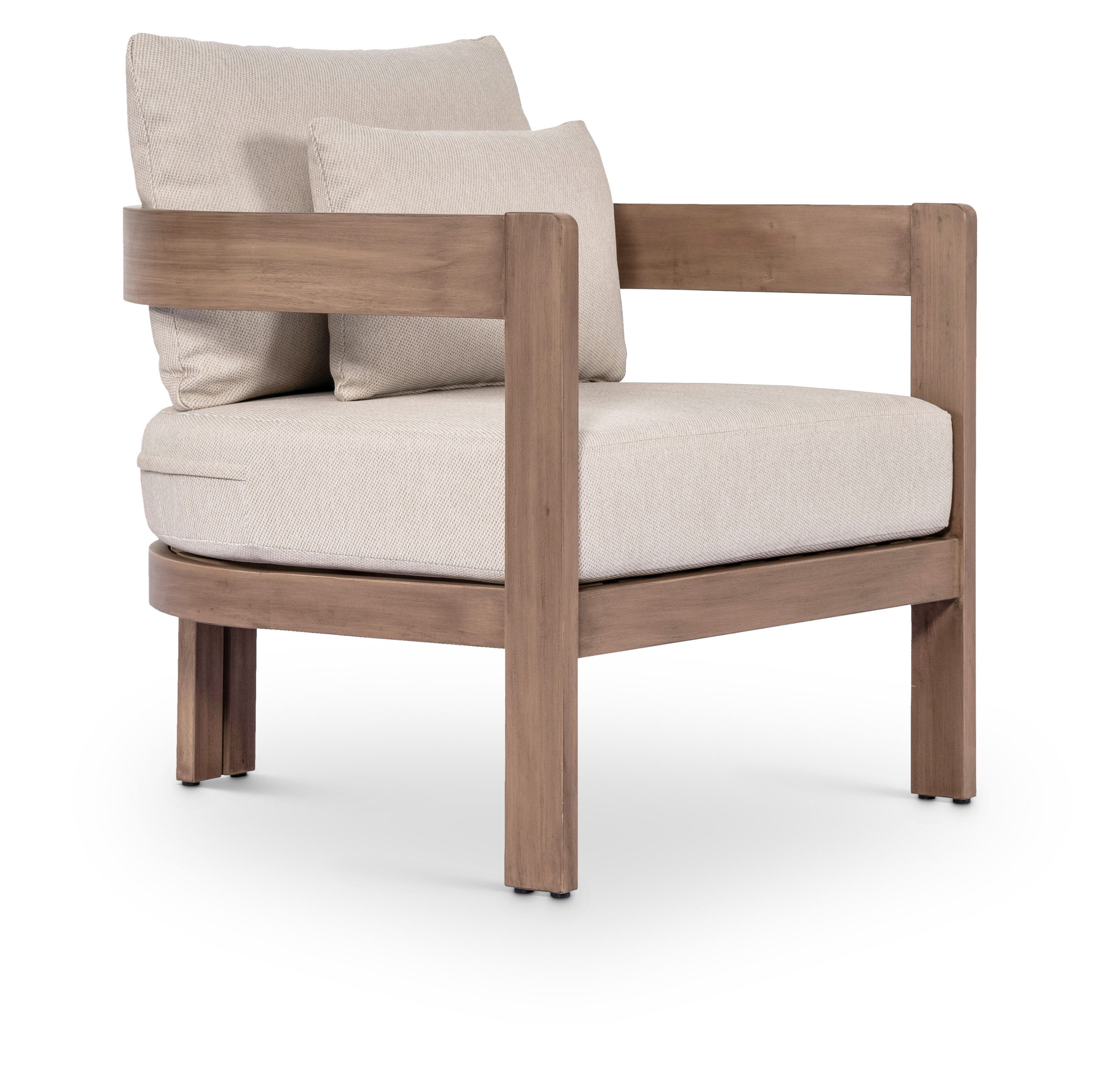 Newport - Water Resistant Fabric Upholstered Outdoor Patio Chair - Beige