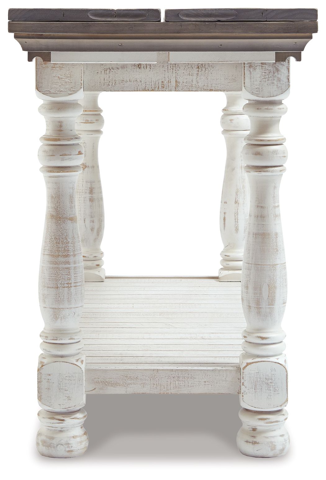 Ashley Furniture Havalance - Flip Top Sofa Table - Gray / White - Image 5