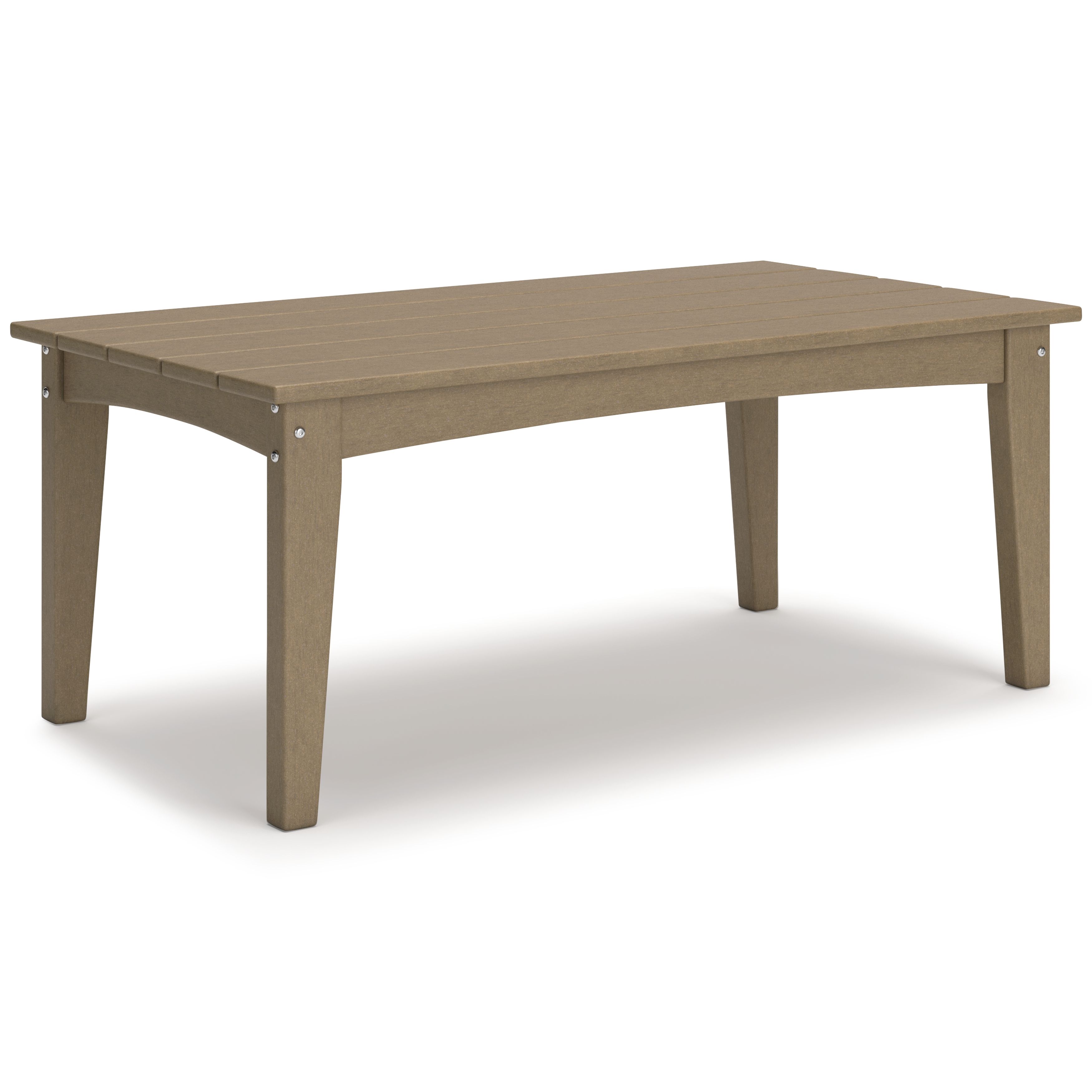 Ashley Furniture Hyland Wave - 4 Pc. - Glider Loveseat, 2 Swivel Glider Chairs, Cocktail Table - Driftwood - Image 8