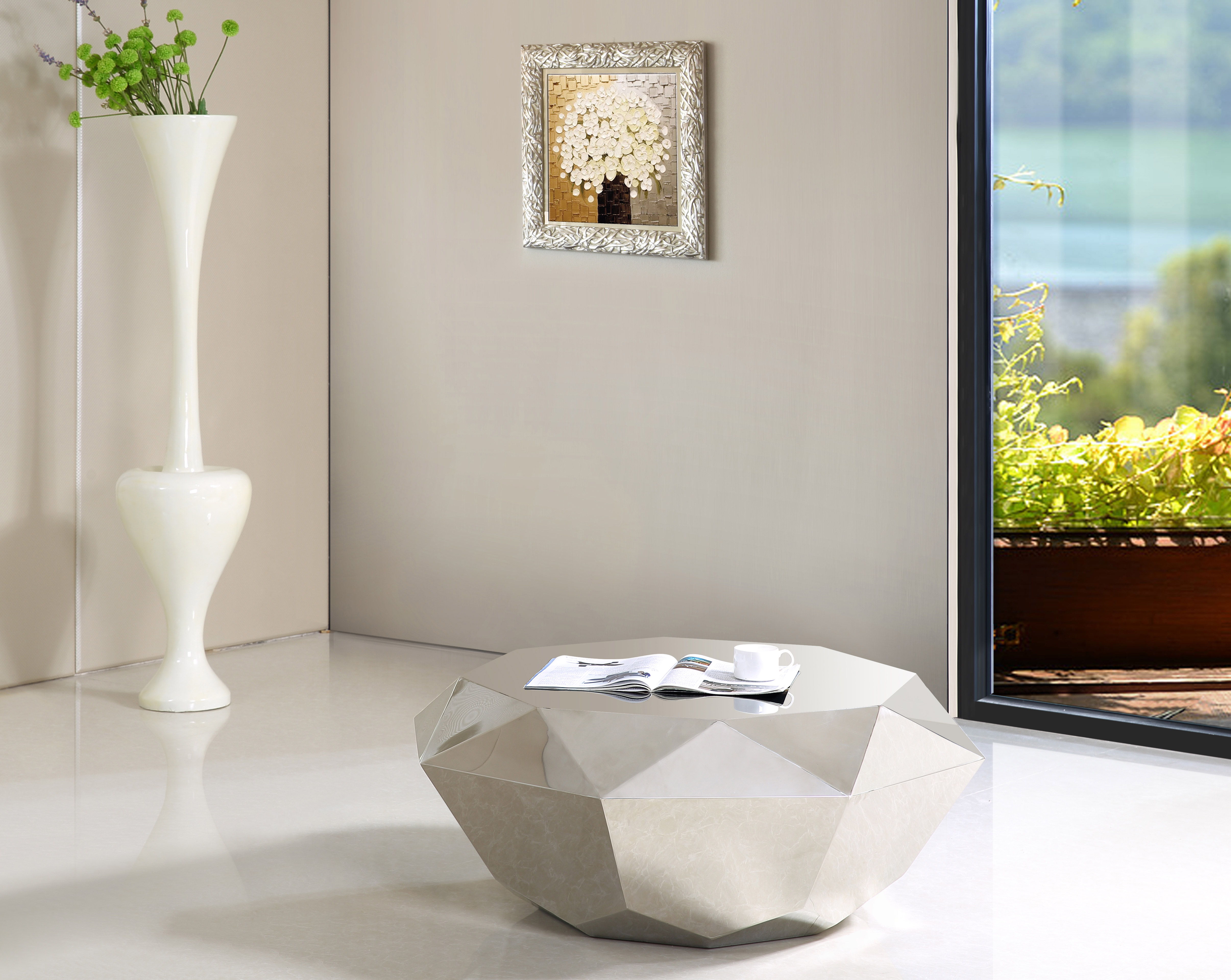 Gemma - Coffee Table - Silver
