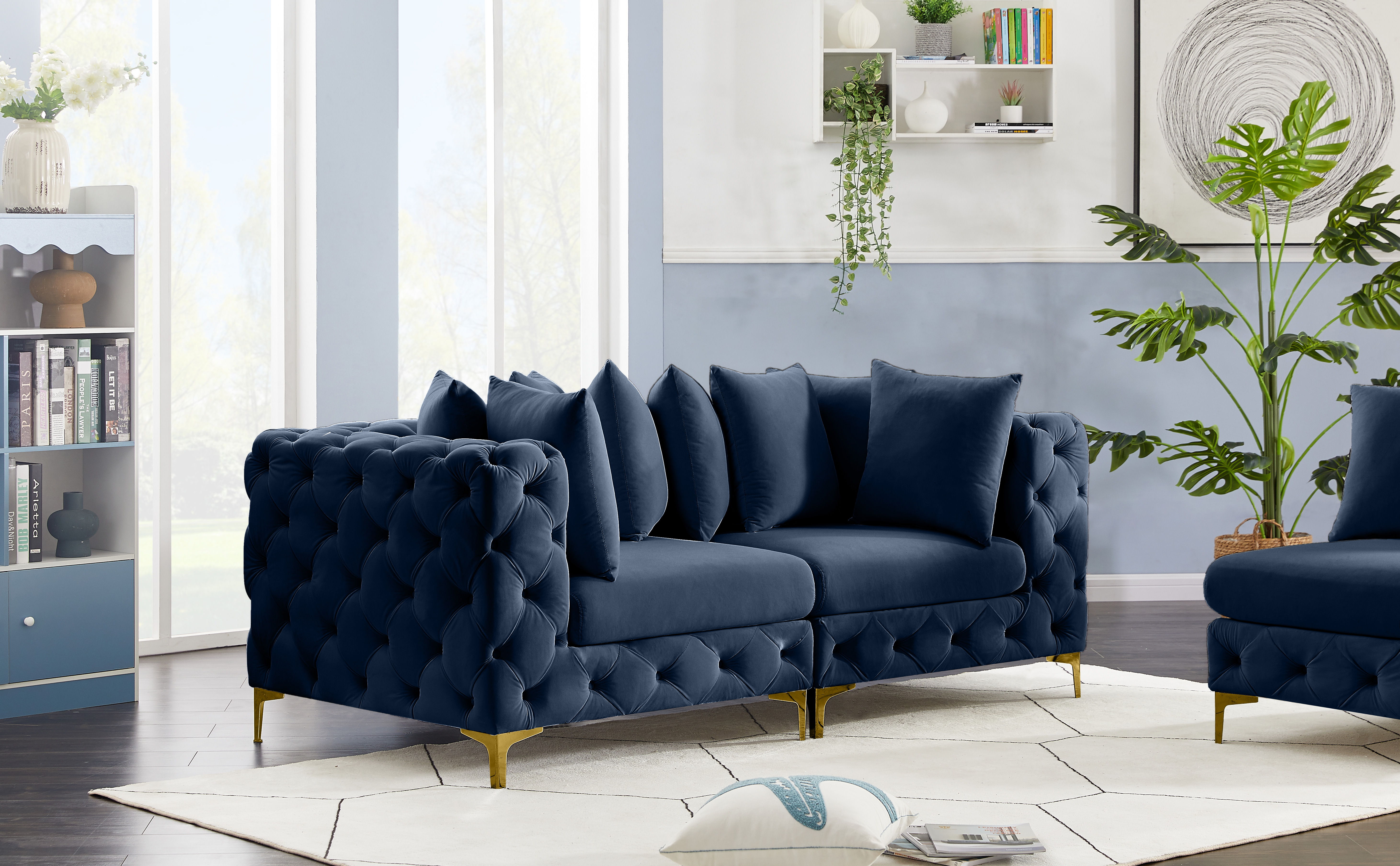Tremblay - 2 Piece Modular Sofa - Navy