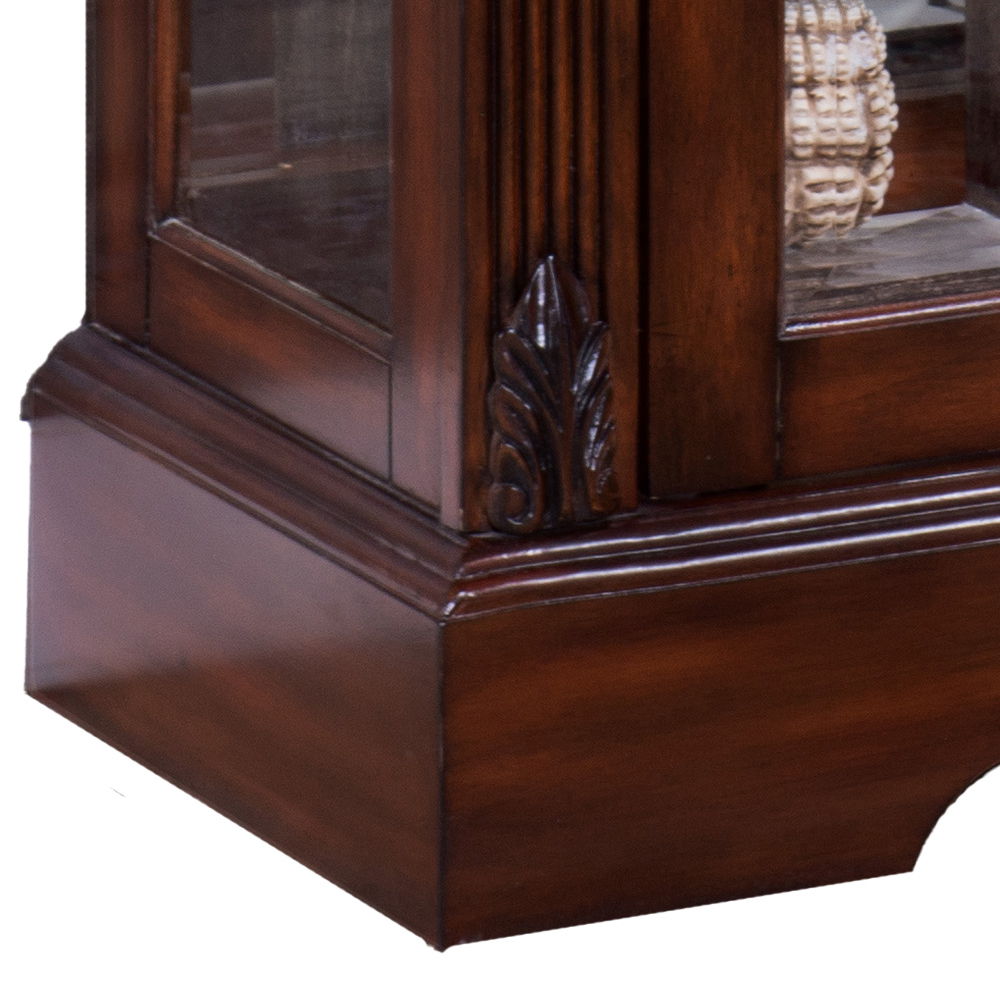 Addy - Curio Cabinet - Cherry, dark brown, view 4