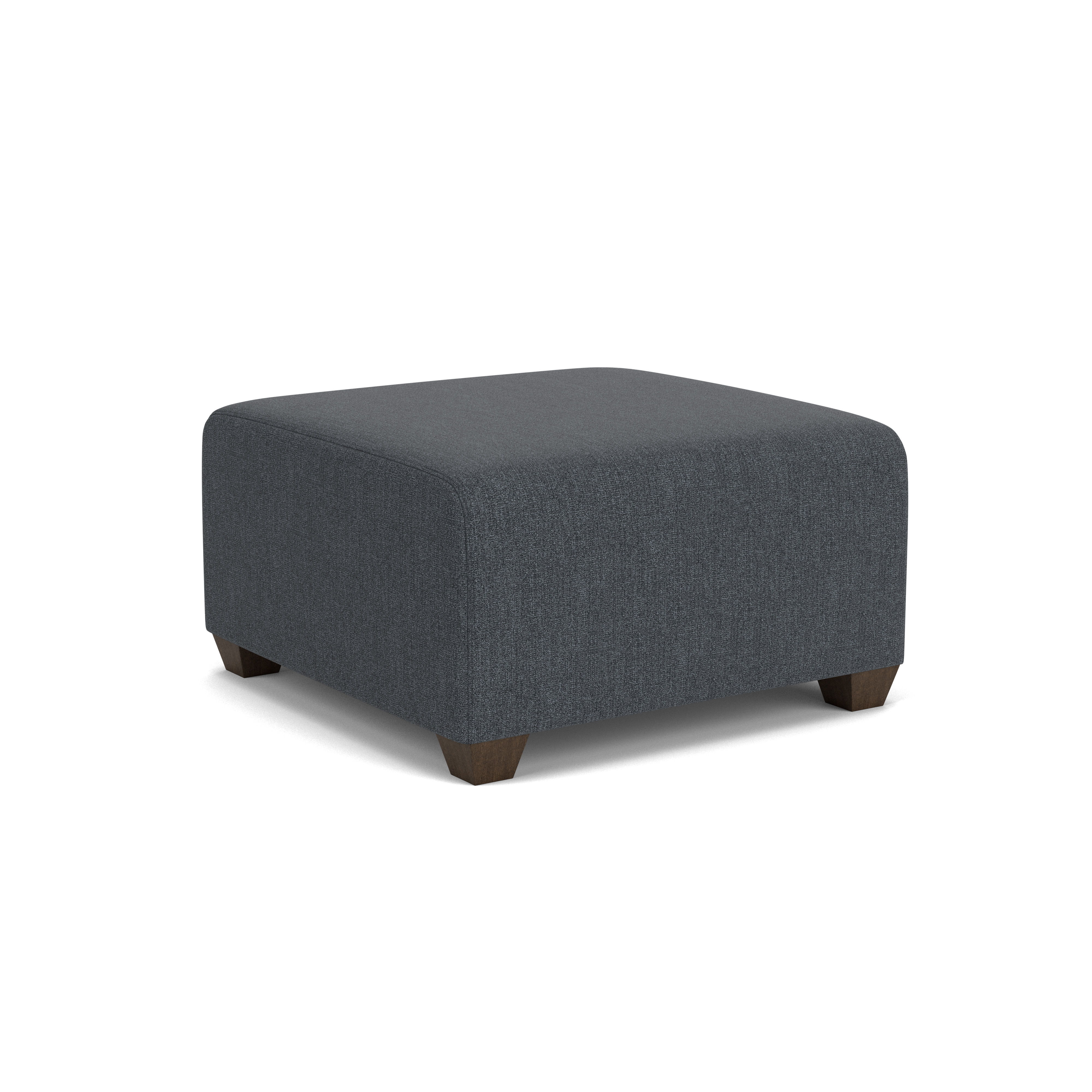 Freedom - Fabric Square Cocktail Ottoman, gray, view 2