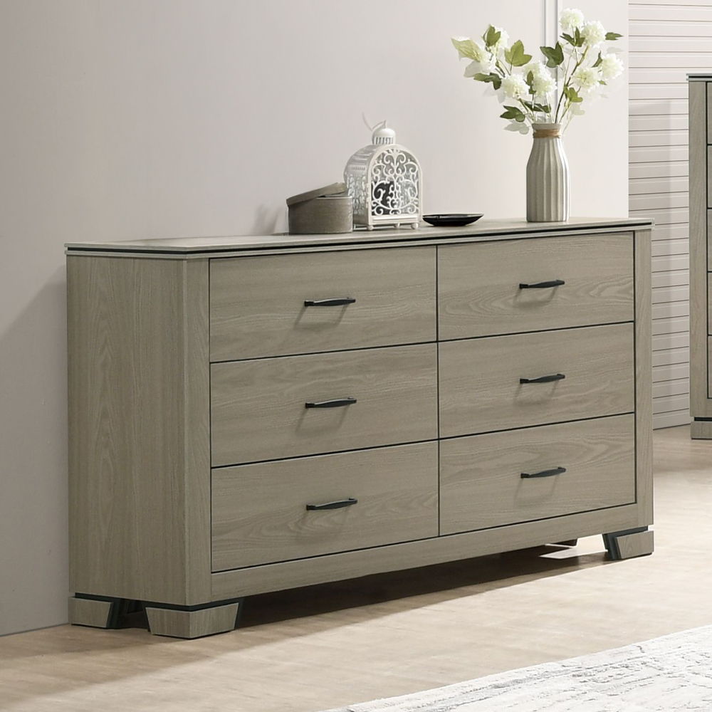 Joanna - Dresser - Weathered Gray, gray