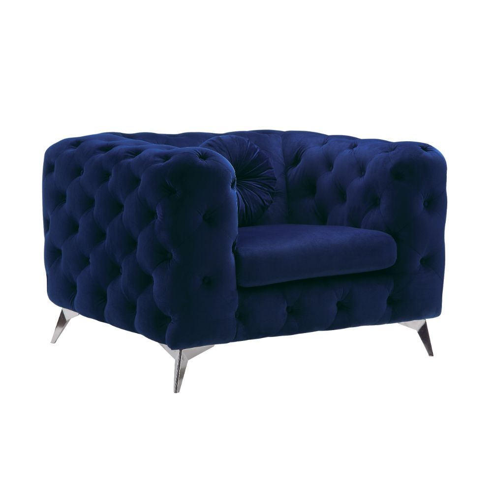 Atronia - Chair - Blue Velvet, blue