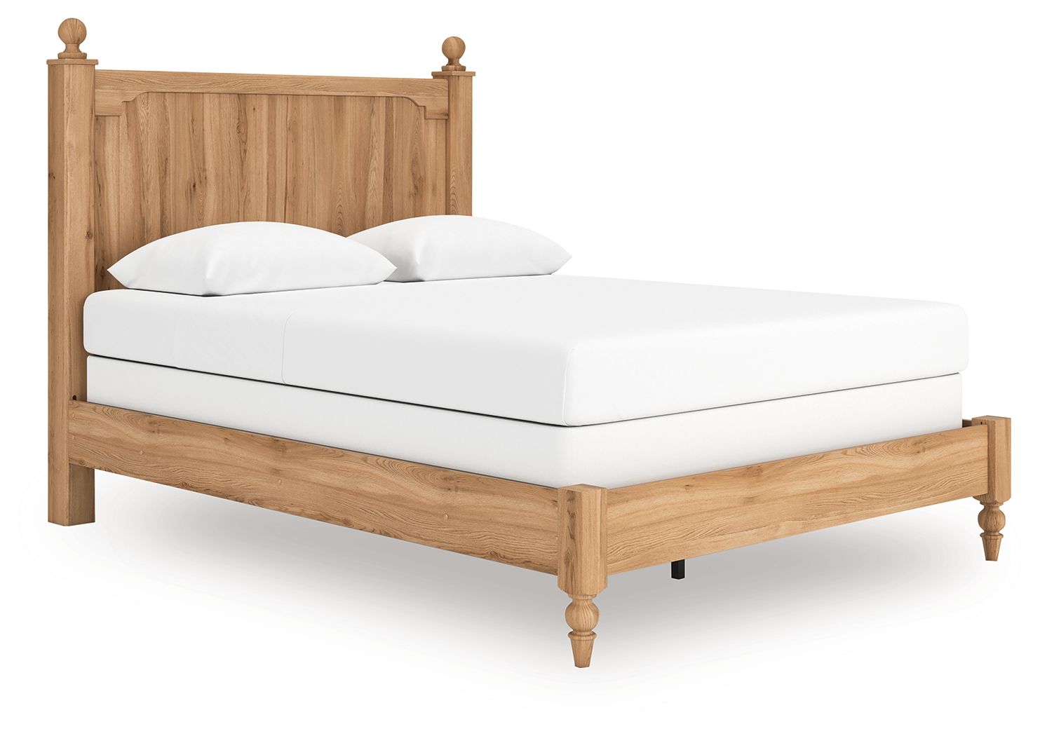 Aleaport - Queen Panel Bed - Warm Brown