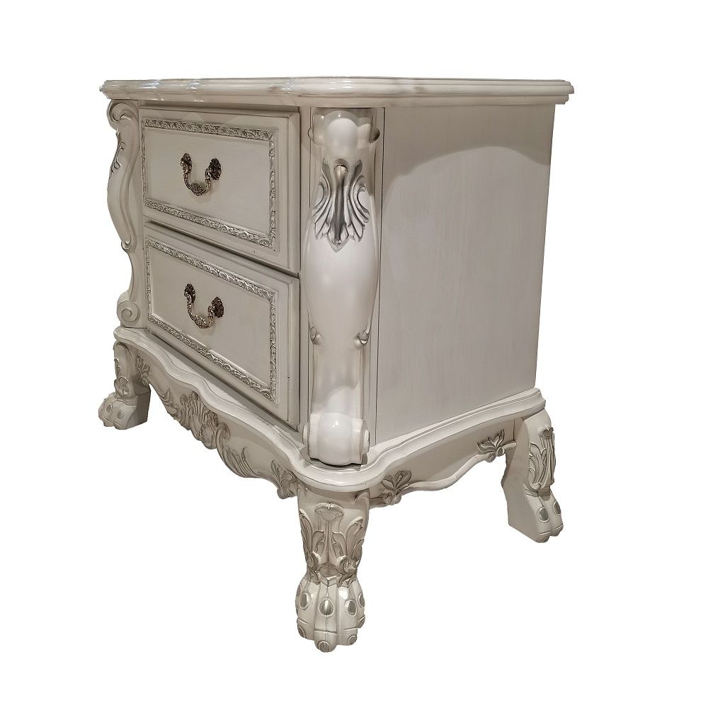 Dresden II - Nightstand - Bone White, white, view 5