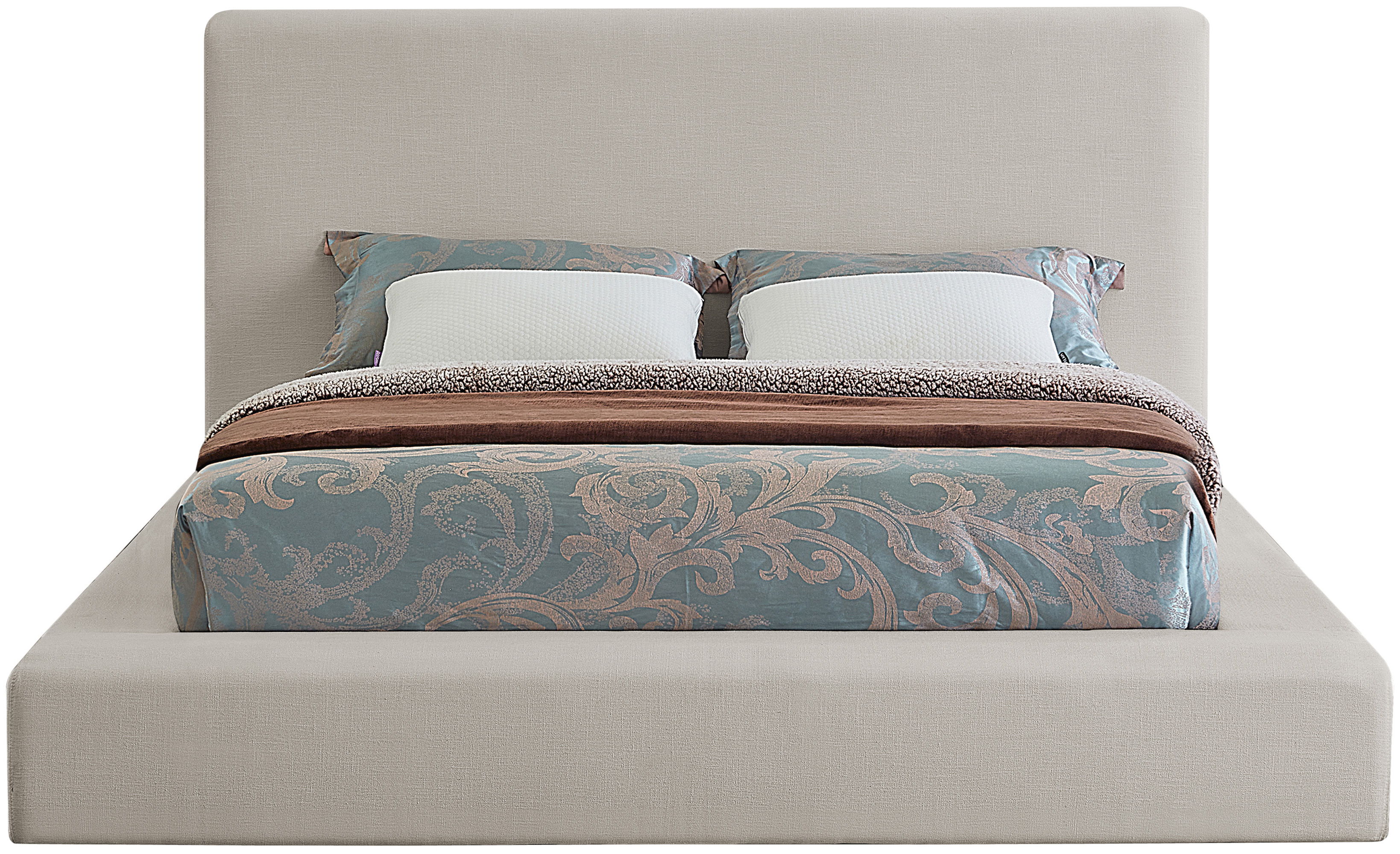 Devin - Queen Bed - Beige