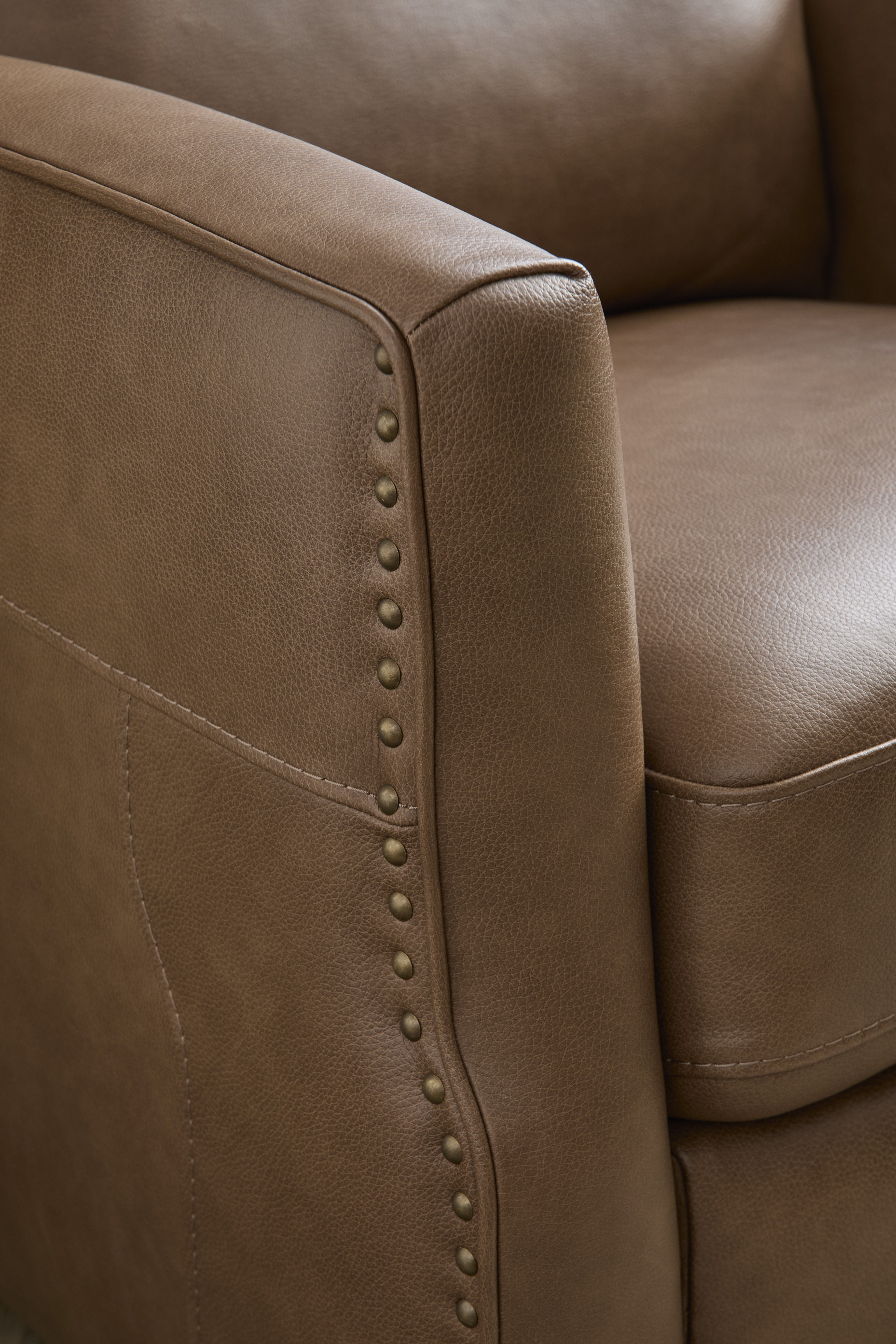 Maxwell - Power Gliding Recliner With Power Headrest And Lumbar - Cedar, light brown, view 6