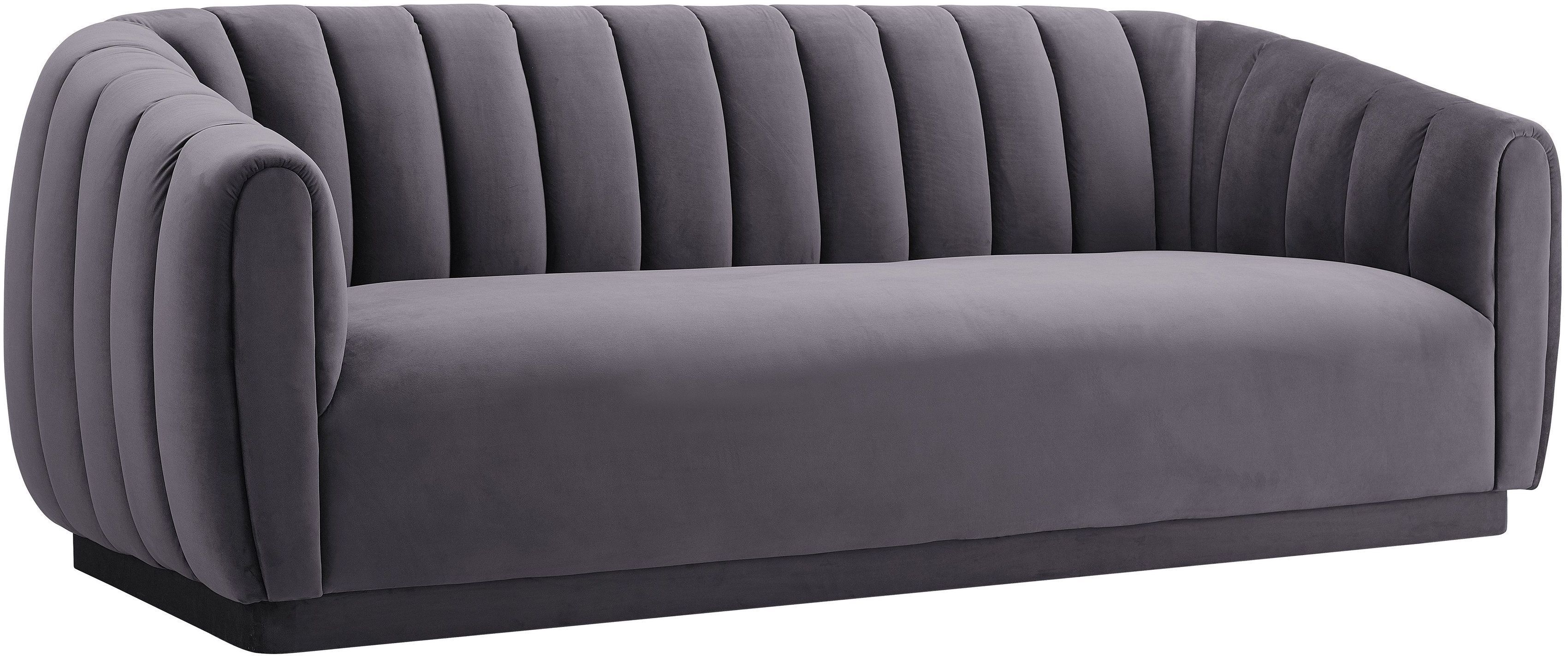 Arno Velvet Sofa Gray New Lots Furniture Online Store