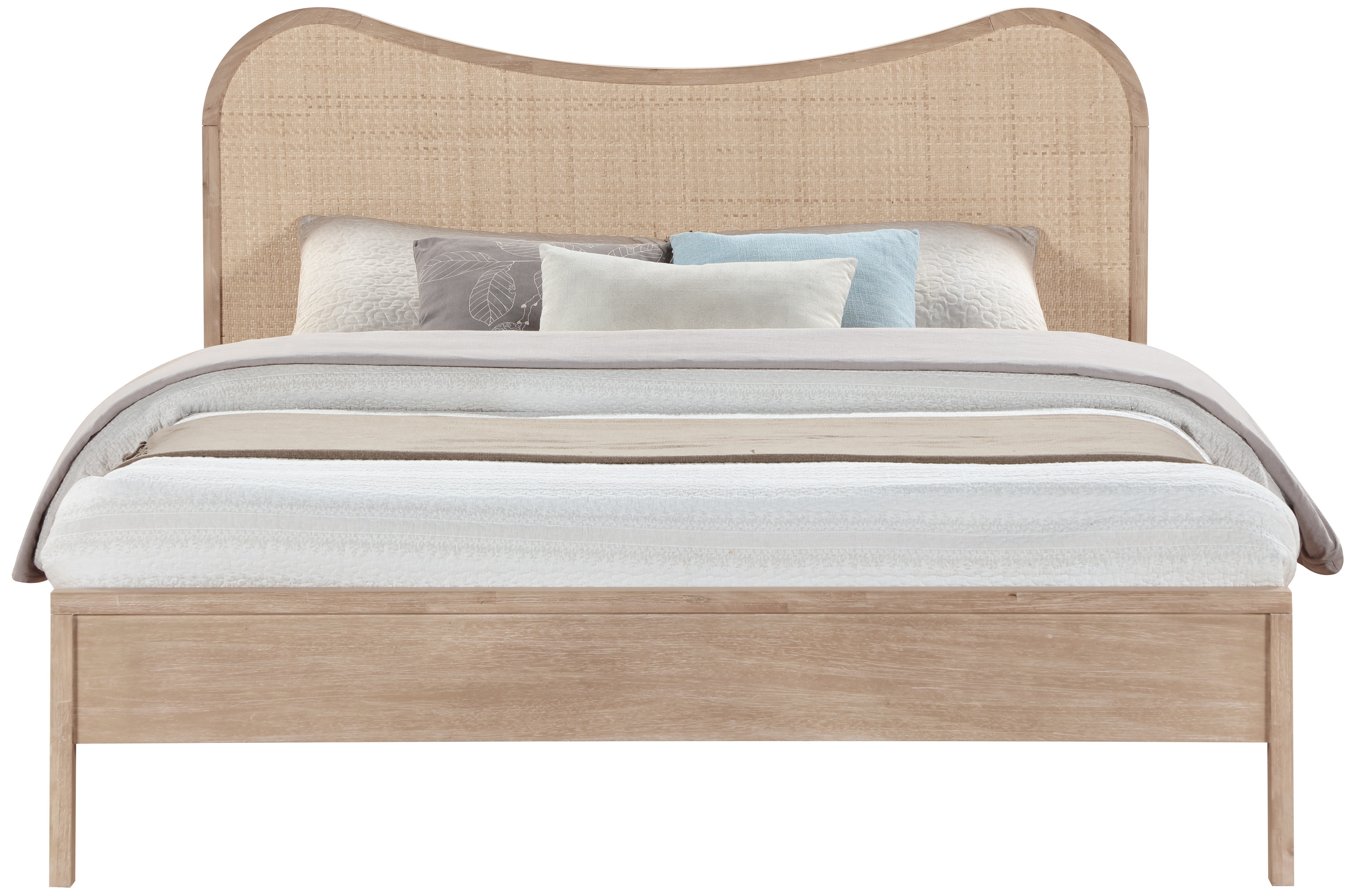 Windsor - Rubberwood King Bed - Natural