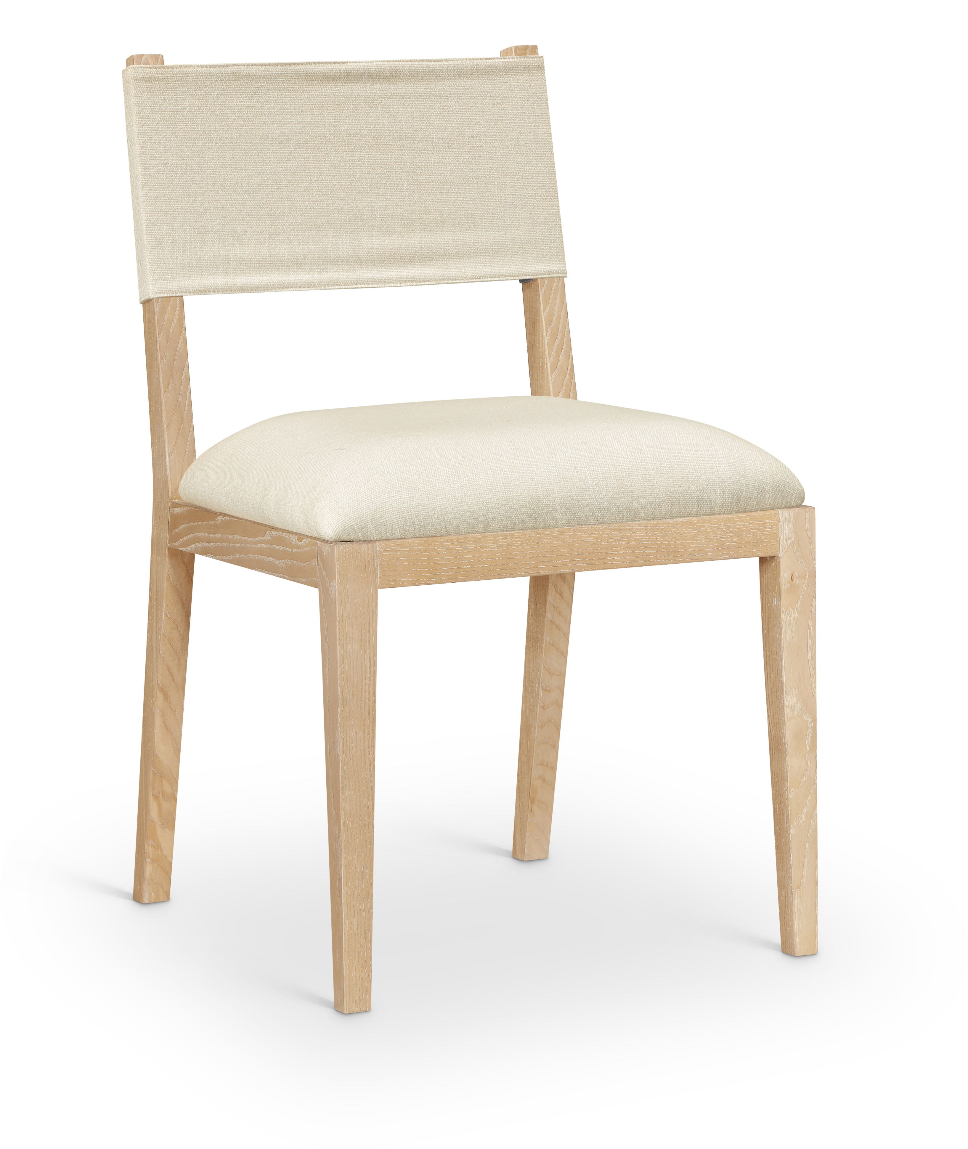 Avon - Linen Textured Performance Fabric Upholstered Dining Side Chair (Set of 2) - Cream