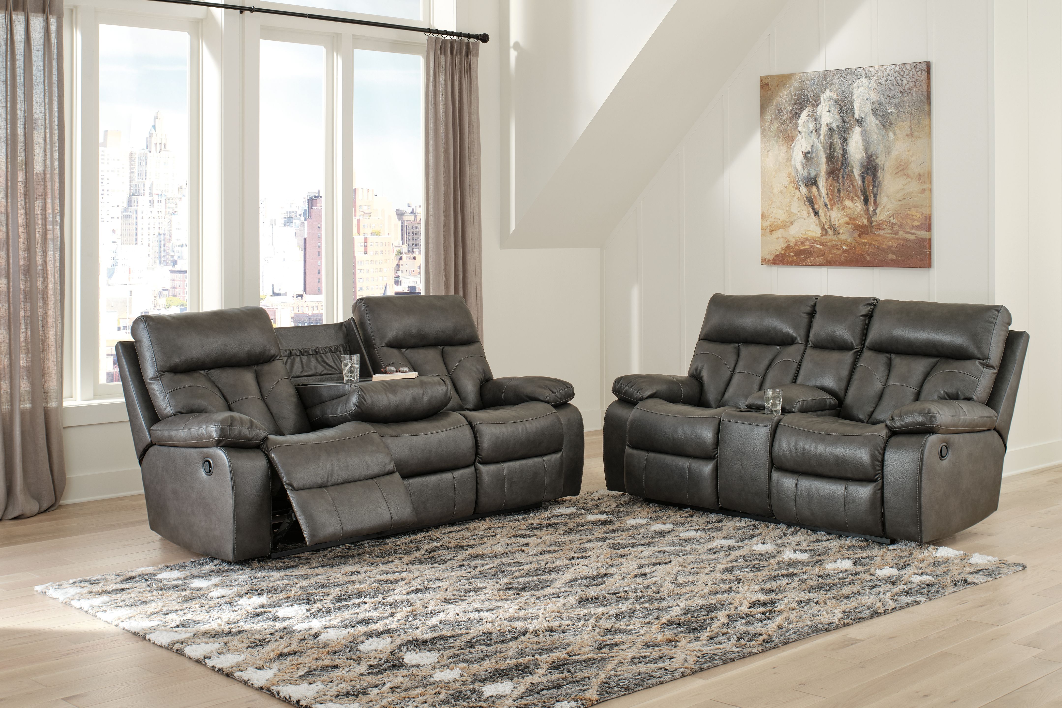Willamen Quarry 2 Pc. Reclining Sofa, Loveseat New Lots