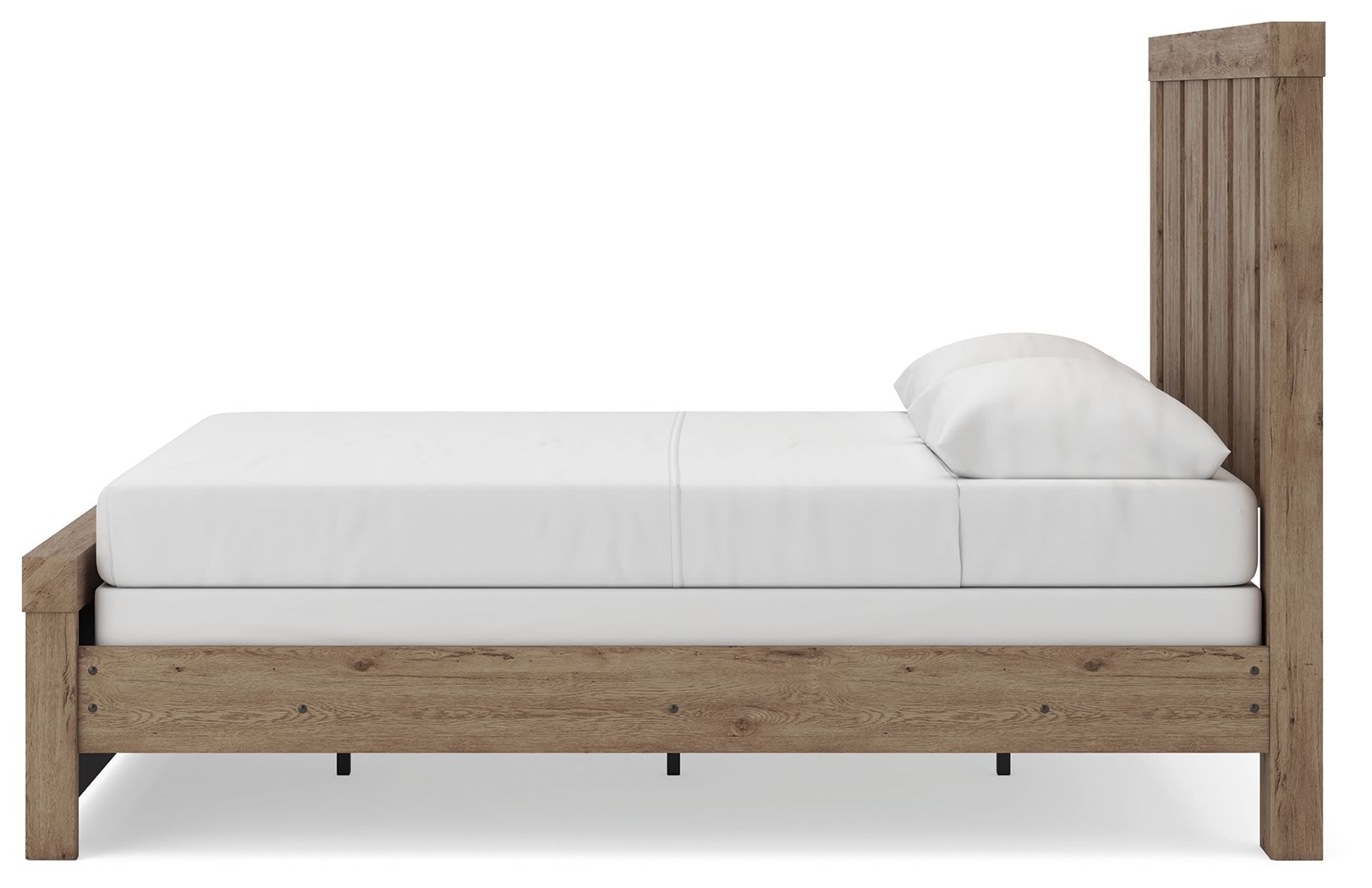 Ashley Furniture Oliandon - Queen Panel Bed - Light Brown - Image 7