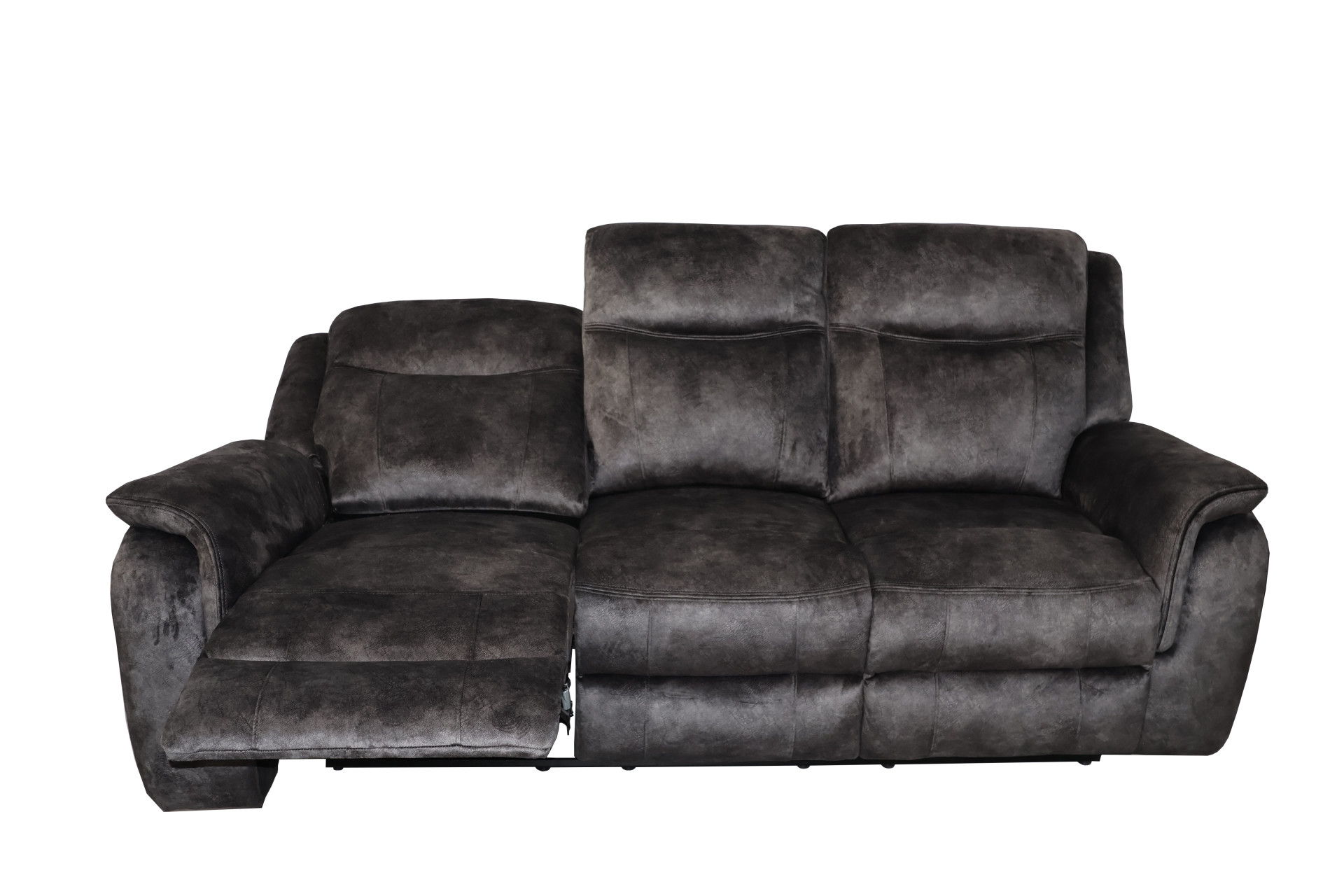 Park City - Sofa With Dual Recliner - Slate