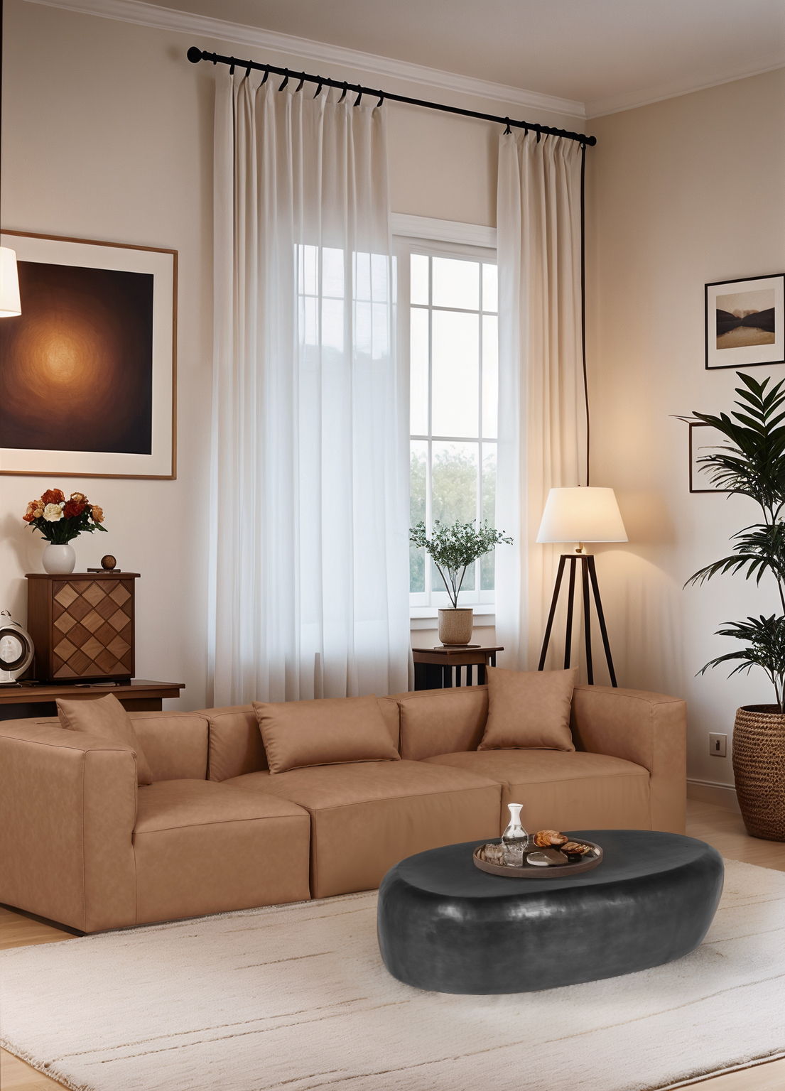 Capsule - Aluminum Coffee Table - Black