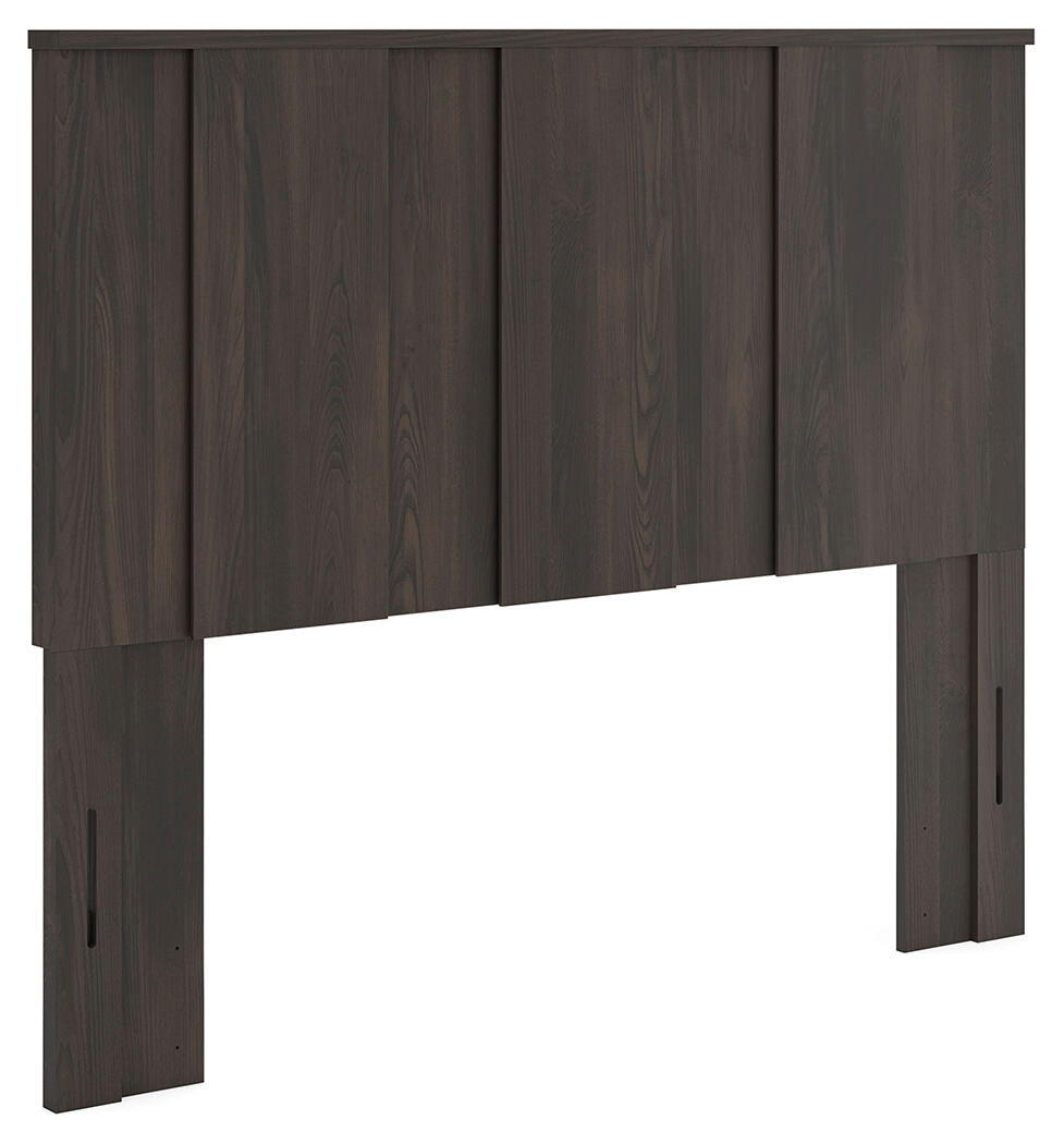 Shaehartin – Queen Panel Headboard – Dark Brown