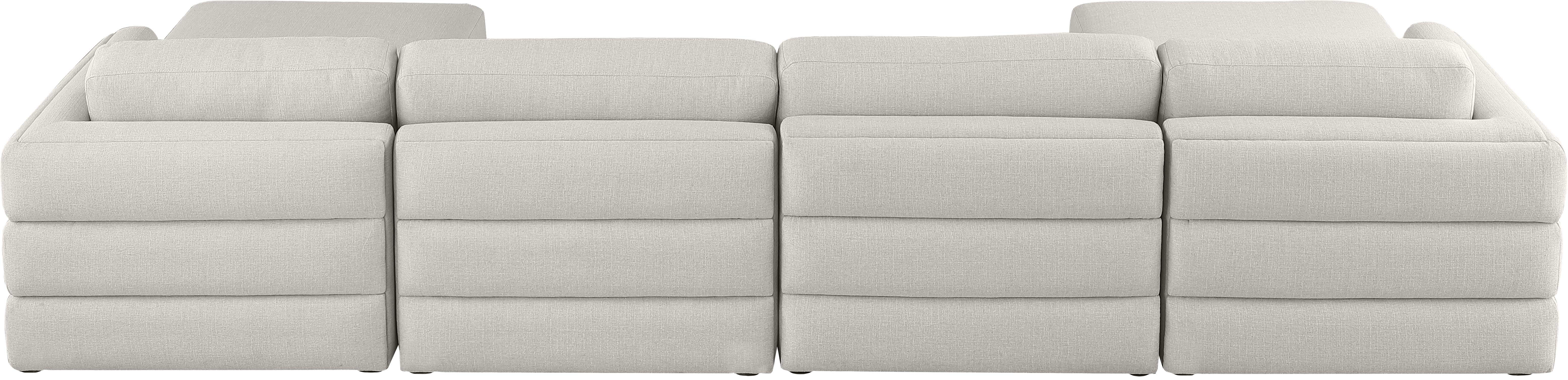 Beckham - 6 Piece Double Chaise Modular Sectional - Beige