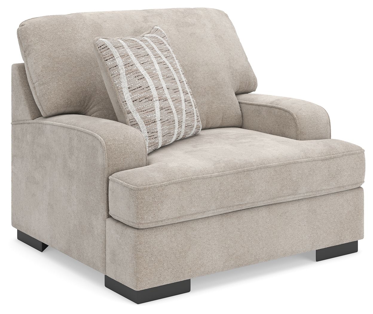 Ashley Furniture High Profile - 4 Pc. - Sofa, Loveseat, Chair And A Half, Ottoman - Taupe - Image 4