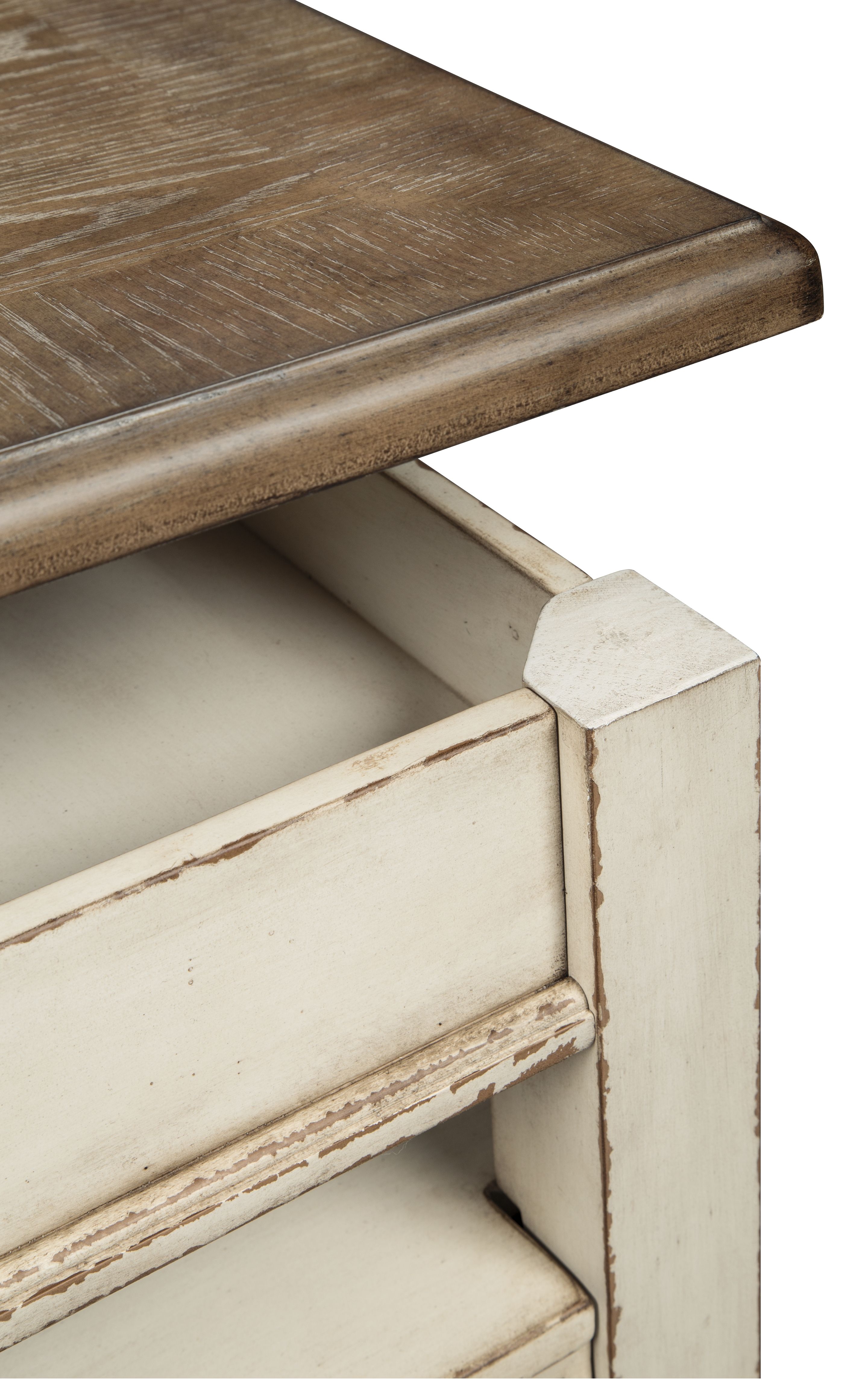 Ashley Furniture Realyn - Lift Top Cocktail Table - White / Brown - Image 9
