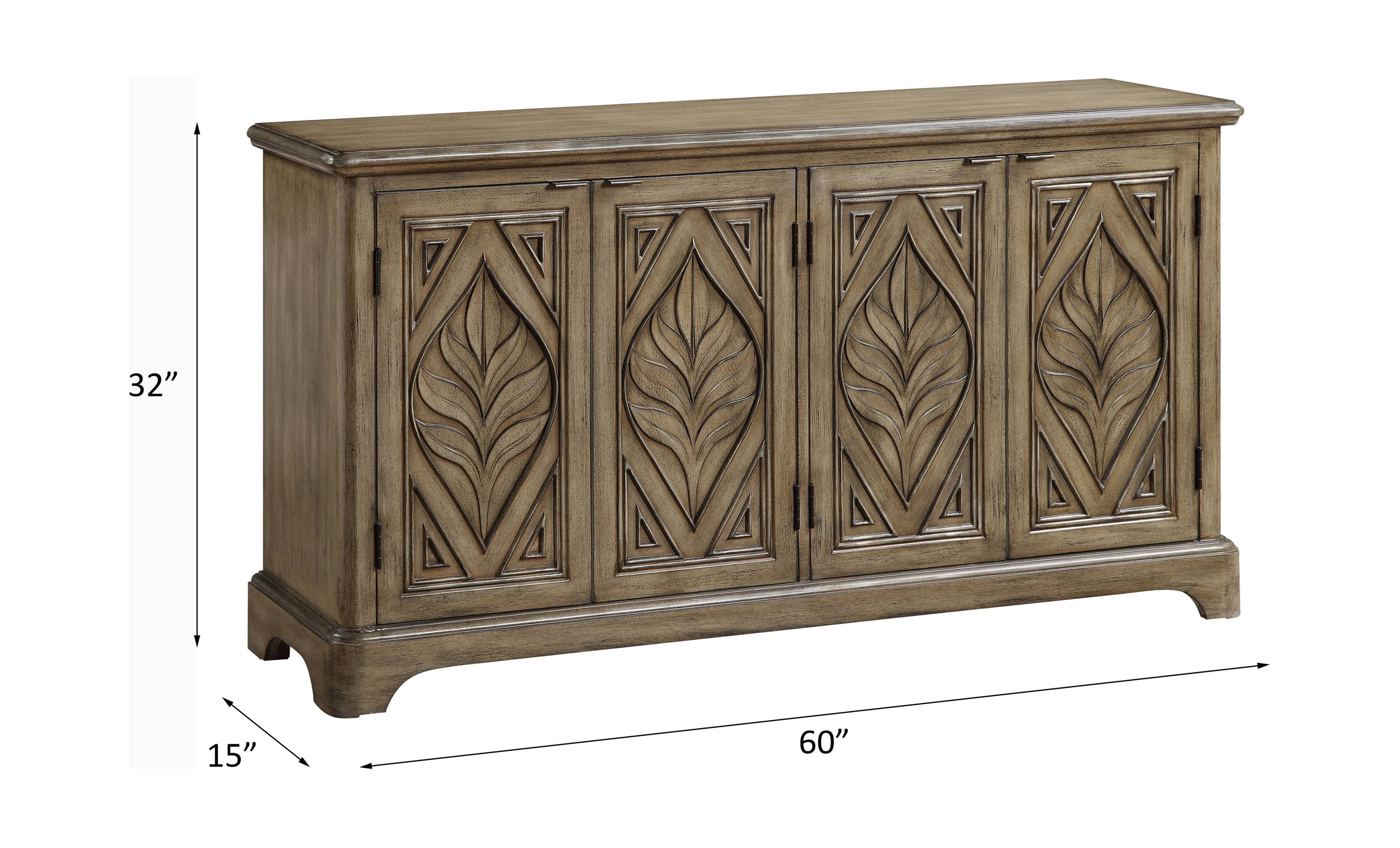 Orana - Console Cabinet - Oak, light brown, view 4
