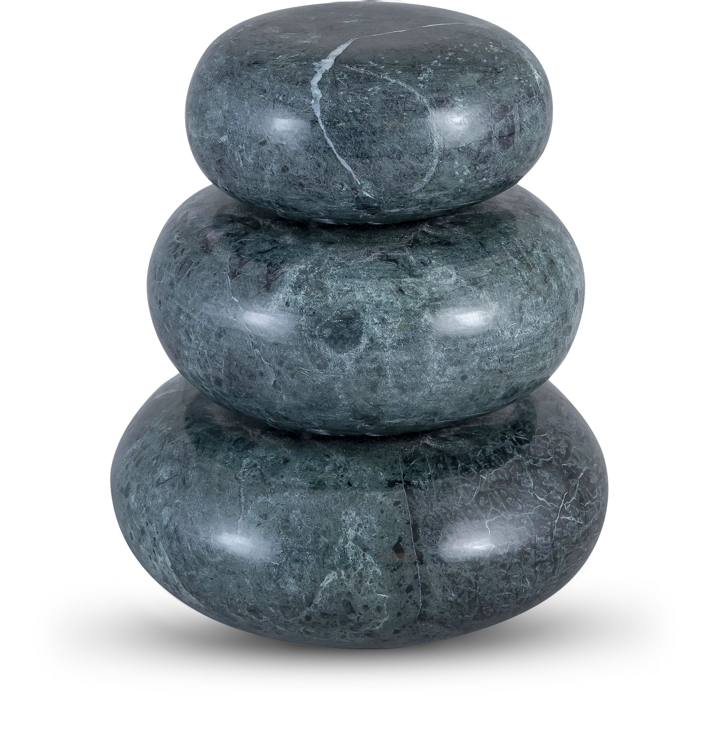 Pumpkin - 3 Piece Marble Decorative Object - Green