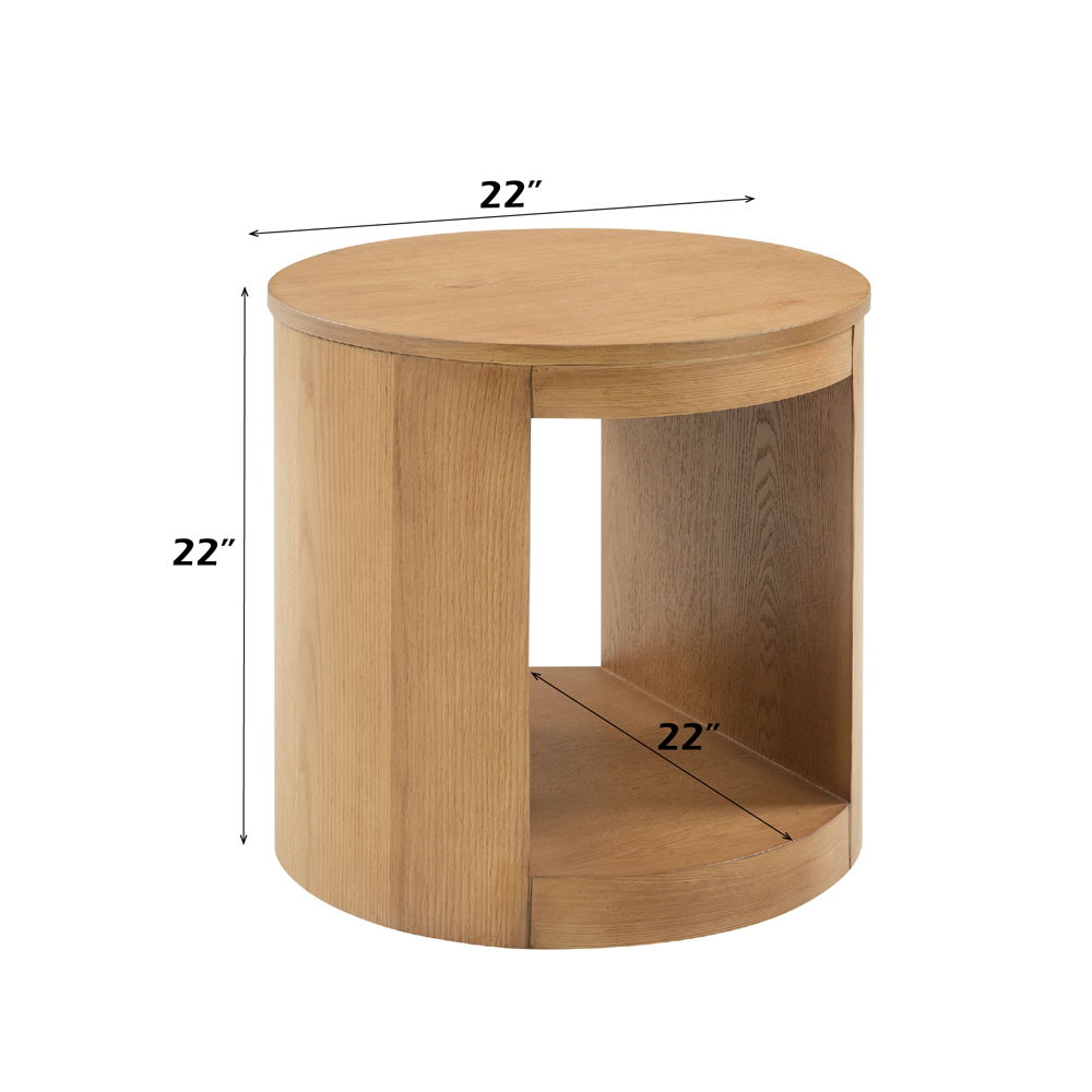 Zoey - End Table - Oak, light brown, view 5