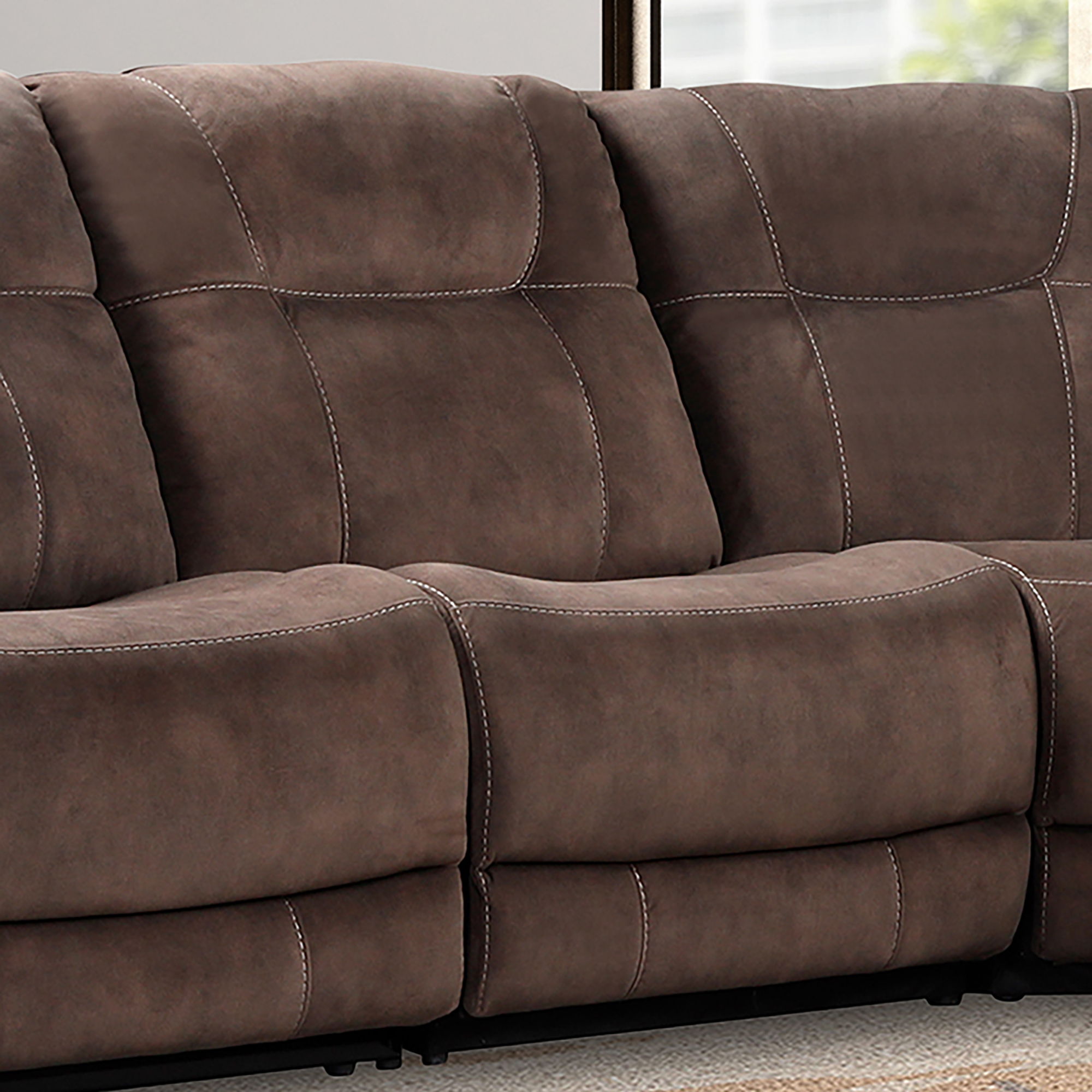 Parker House Cooper - Manual Armless Recliner - Shadow Brown