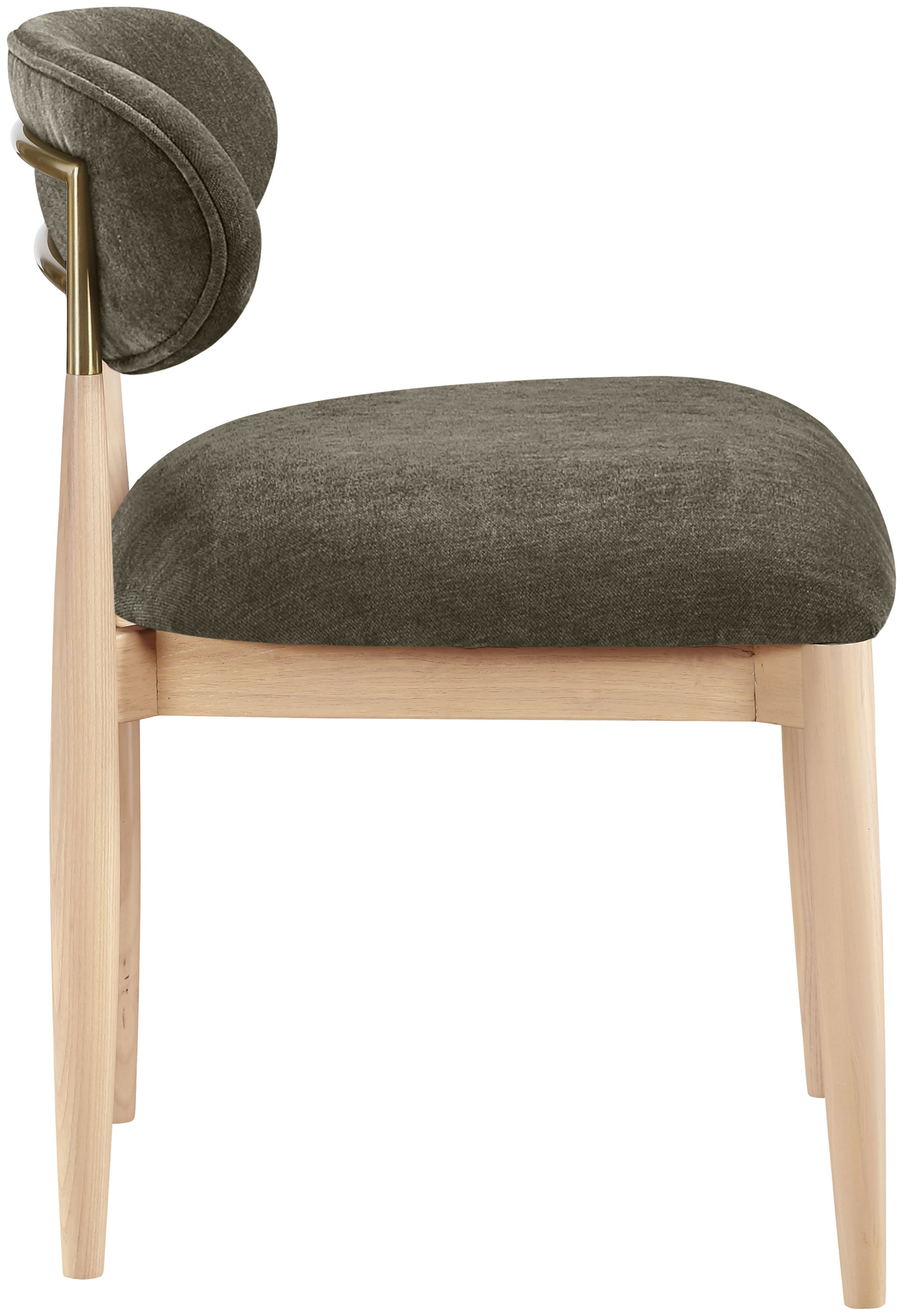 Riccio - Performance Fabric Upholstered Dining Side Chair (Set of 2) - Brown