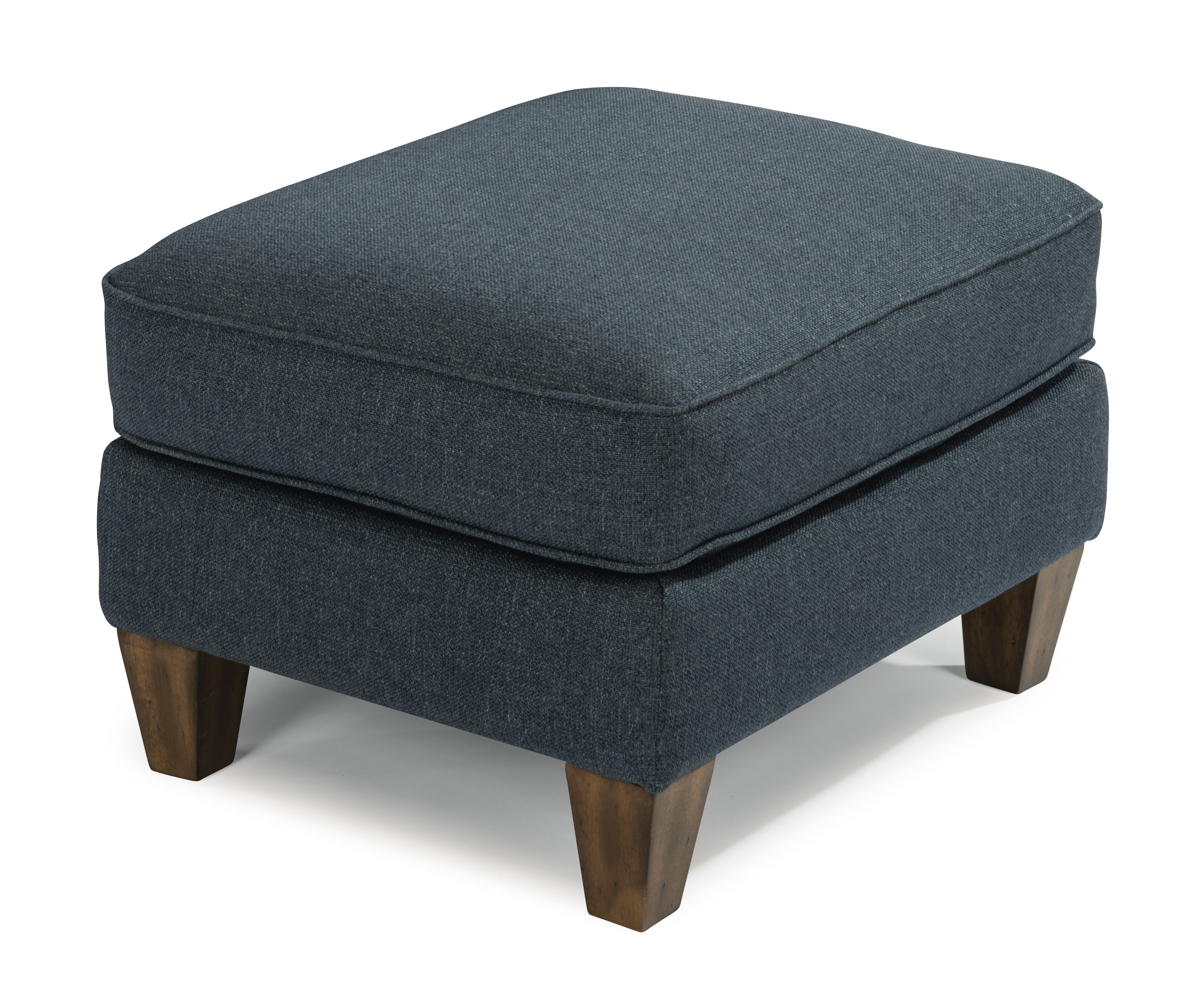 Holly - Fabric Ottoman, blue