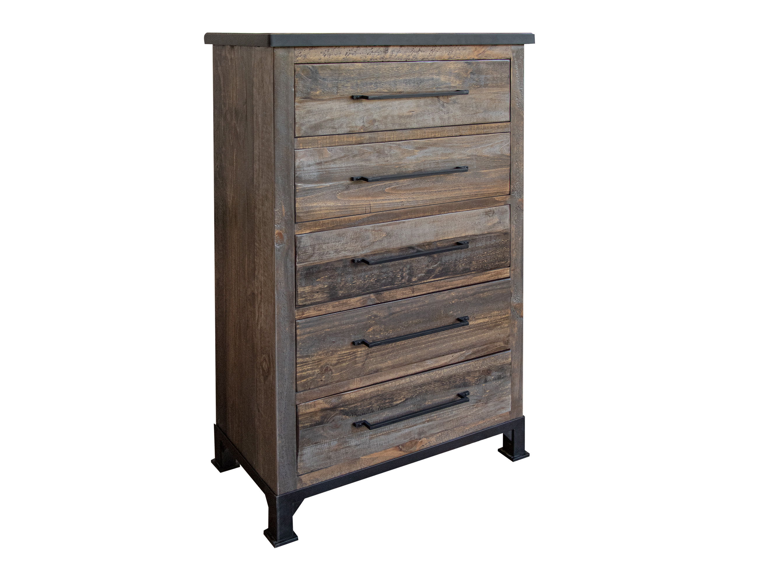 International Furniture Direct Antique Gray - Chest - Gray / Brown