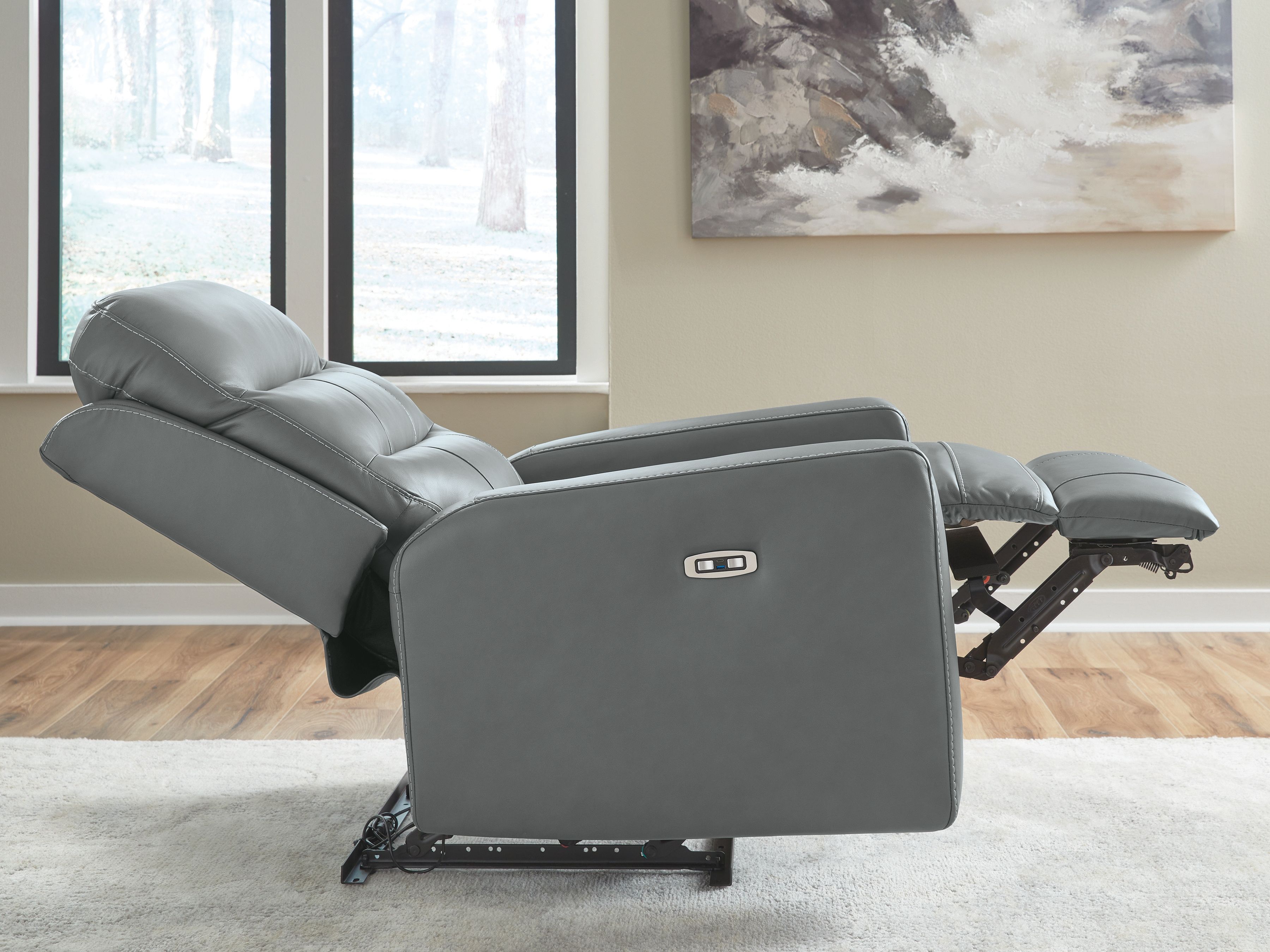 Ashley Furniture Pennacle Pier - Power Recliner With Adjustable Headrest - Tideon - Image 8