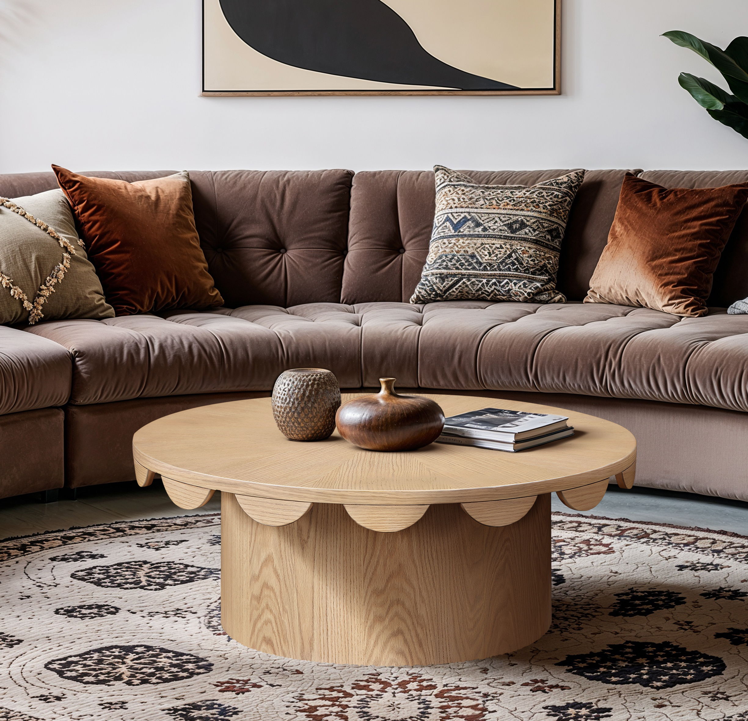 Dahlia - Oak Veneer Coffee Table - Natural