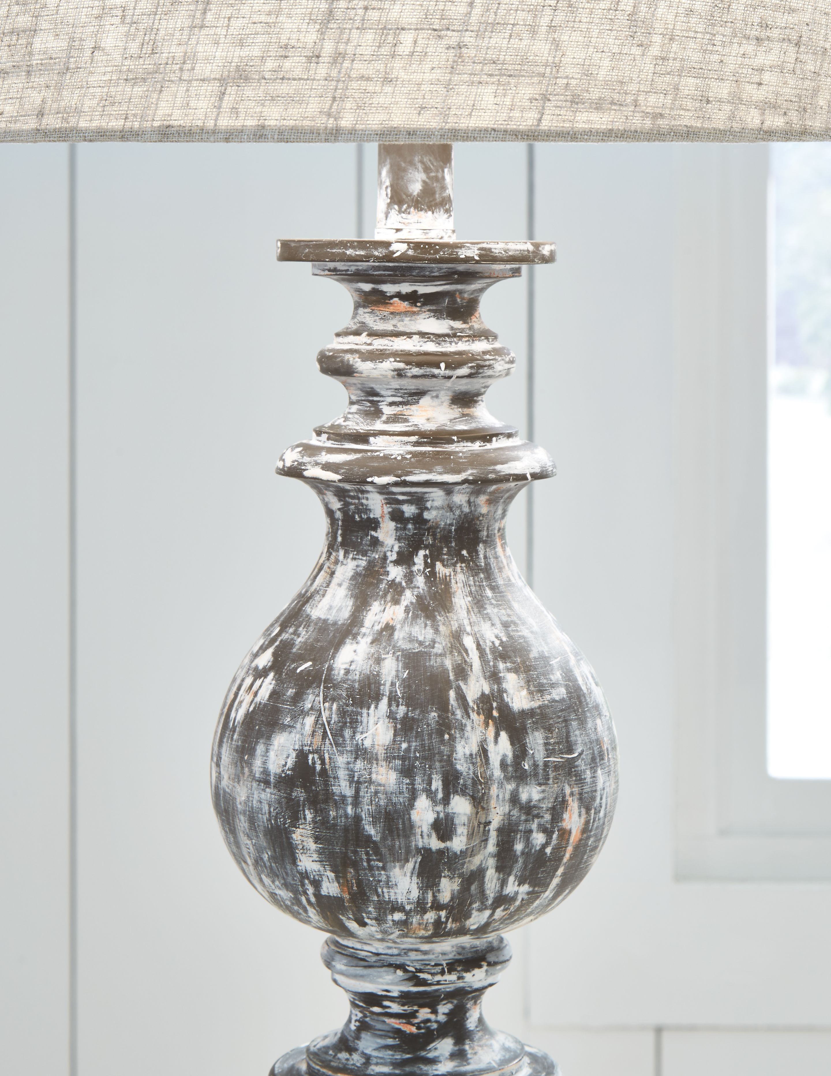 Macawi Antique Brown Poly Table Lamp (Set of 2) New Lots