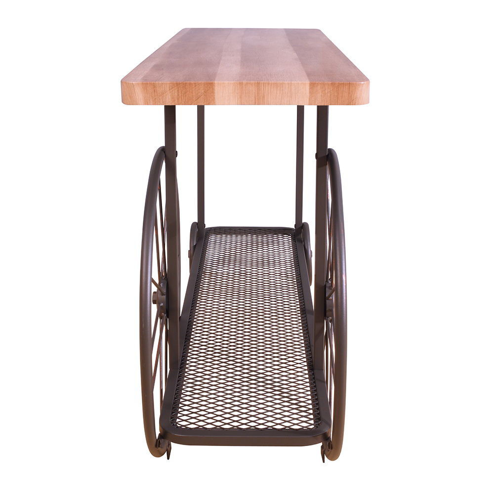 Francie - Sofa Table - Oak & Antique Gray, light brown, view 2